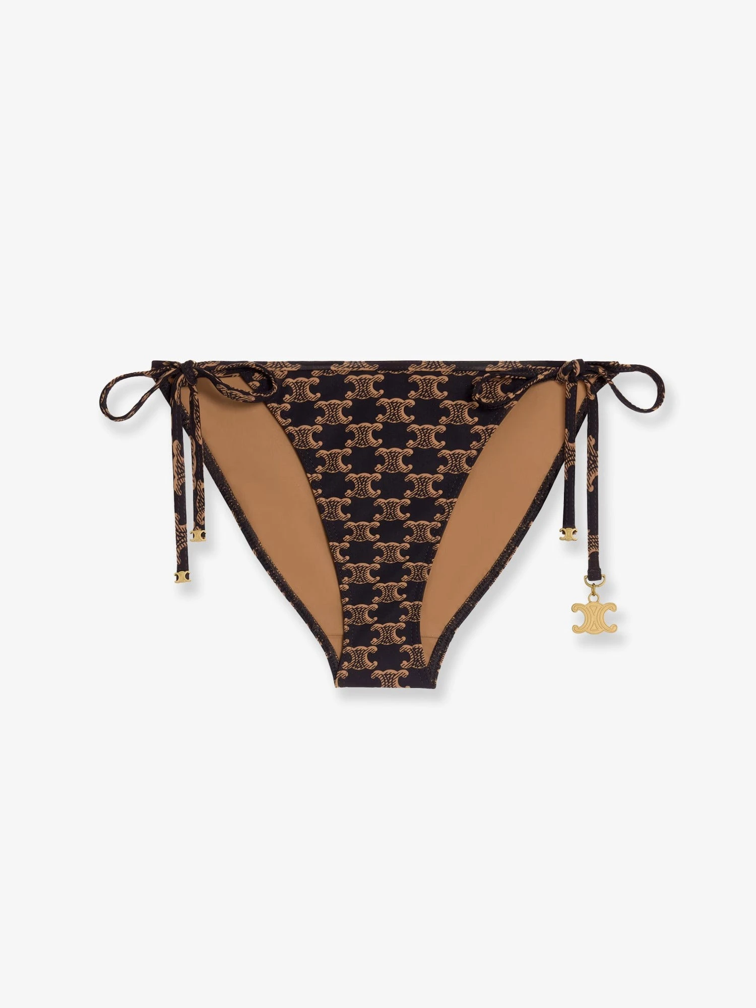 Jersey bikini bottom with monogram print.webp