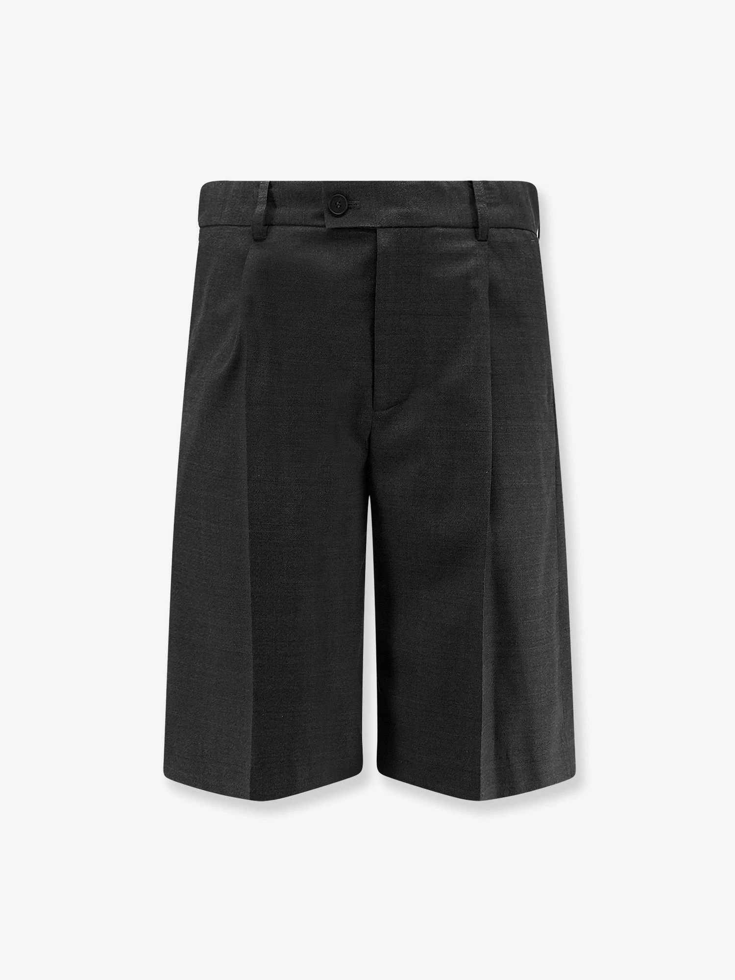 Pleated wool and silk bermuda shorts.webp