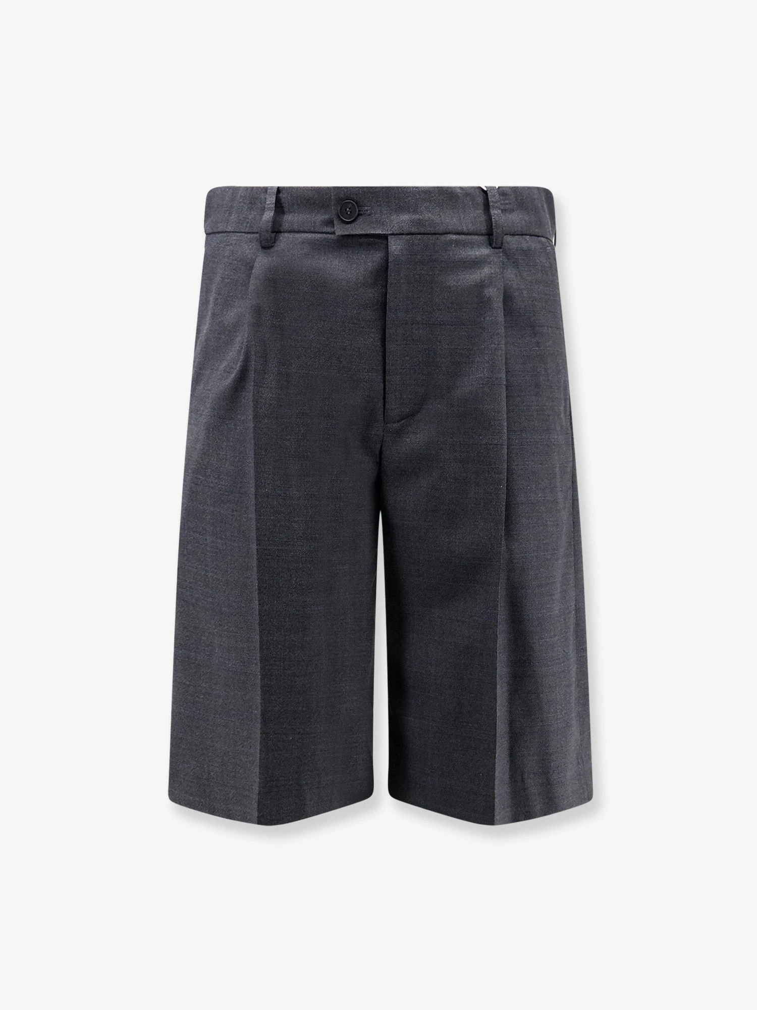 Pleated Check wool blend bermuda shorts.webp