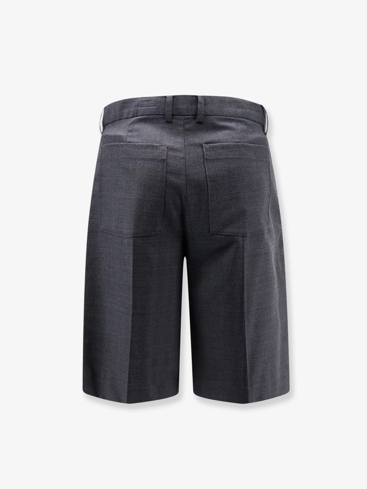Pleated Check wool blend bermuda shorts.webp