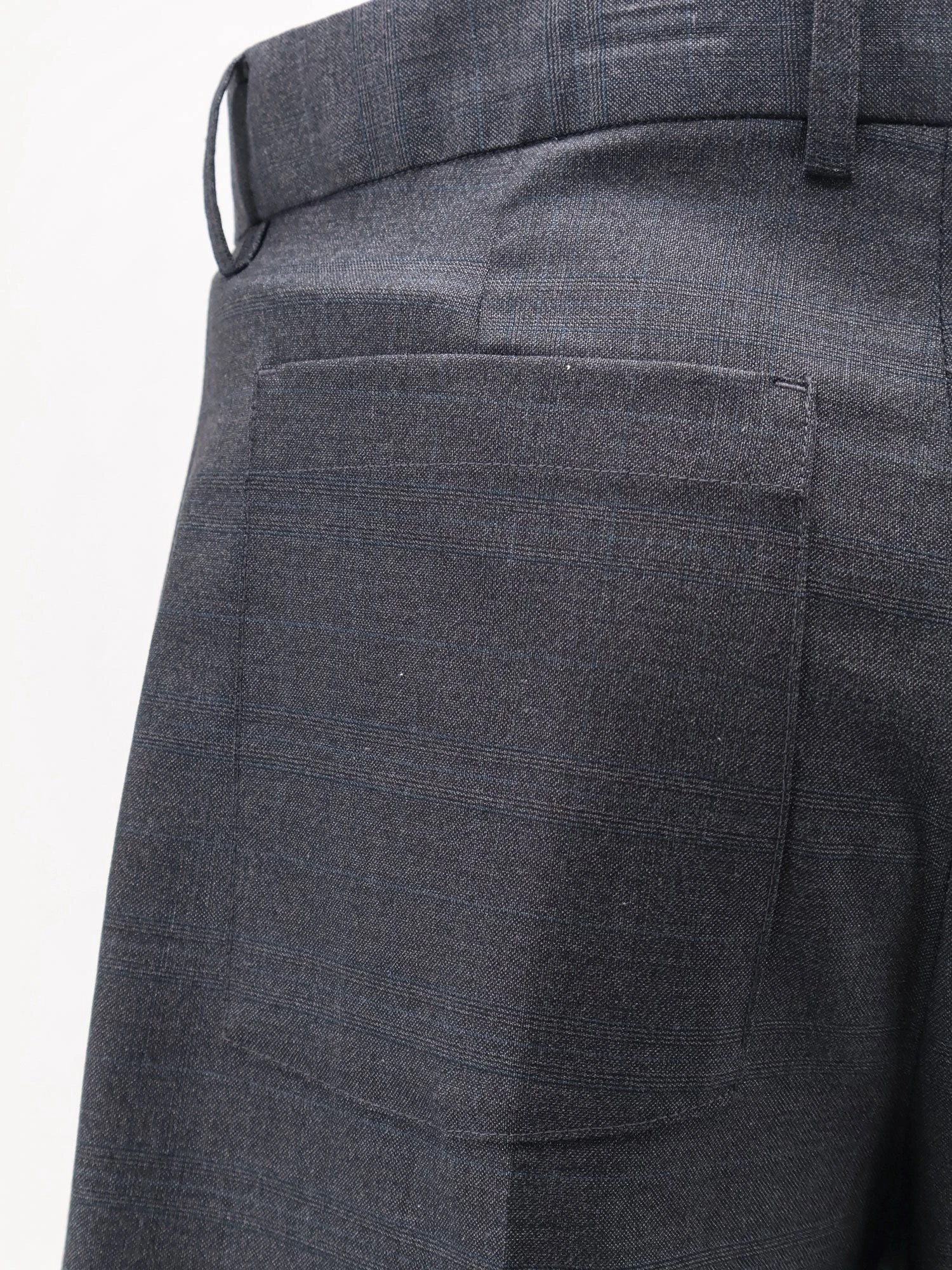 Pleated Check wool blend bermuda shorts.webp
