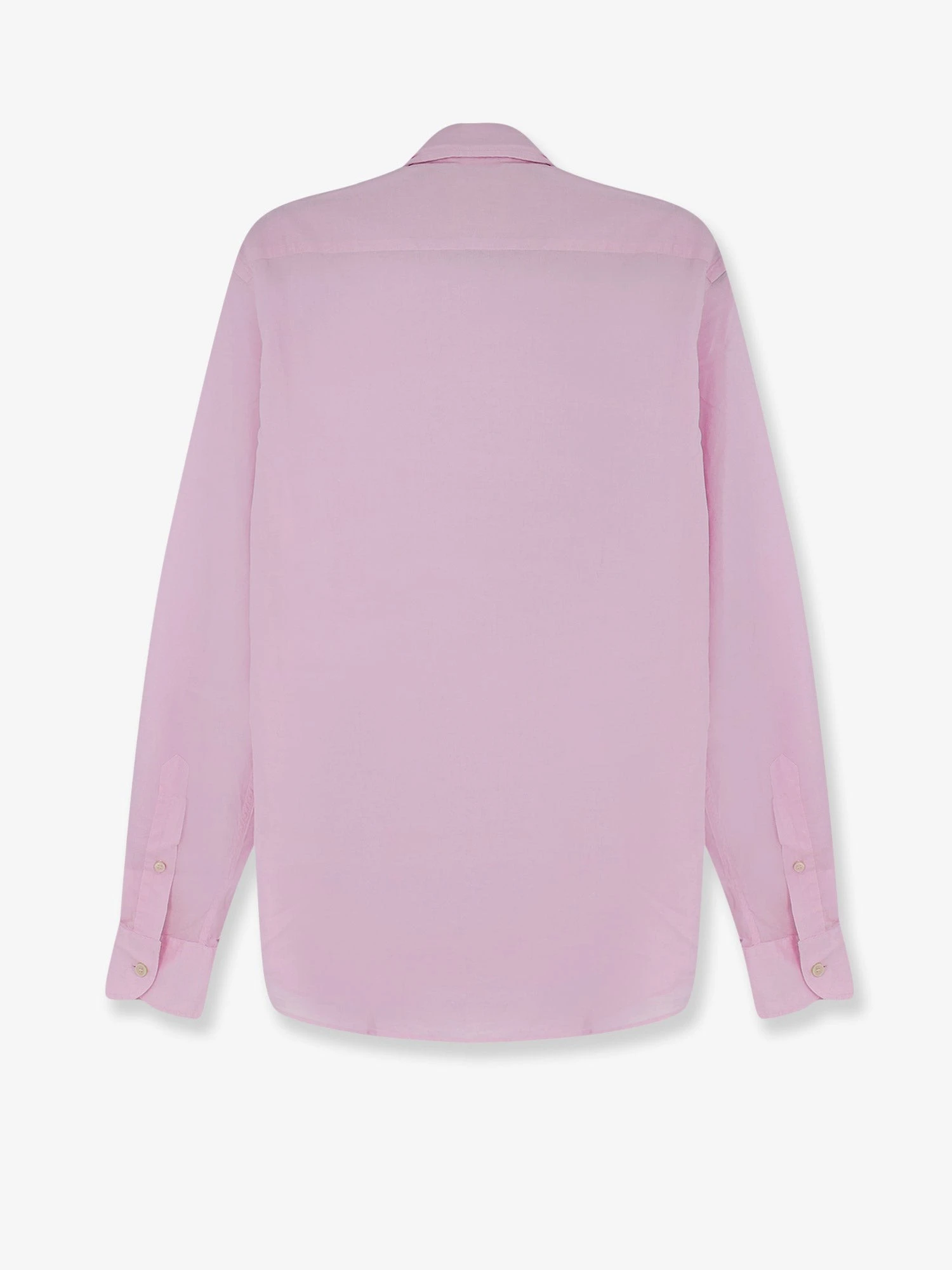 Cotton shirt with front embroidered logo.webp
