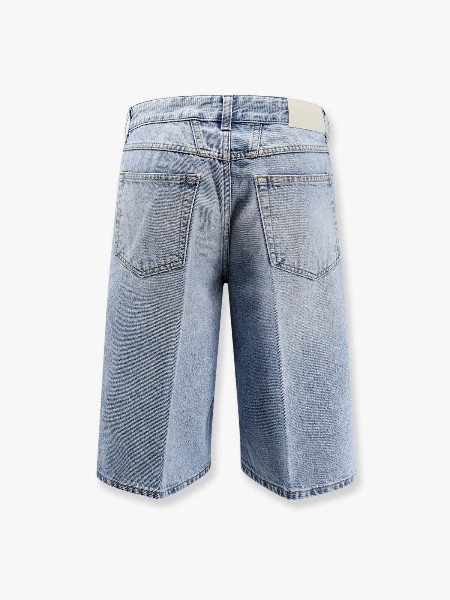 Jenica Bermuda blue denim shorts.webp