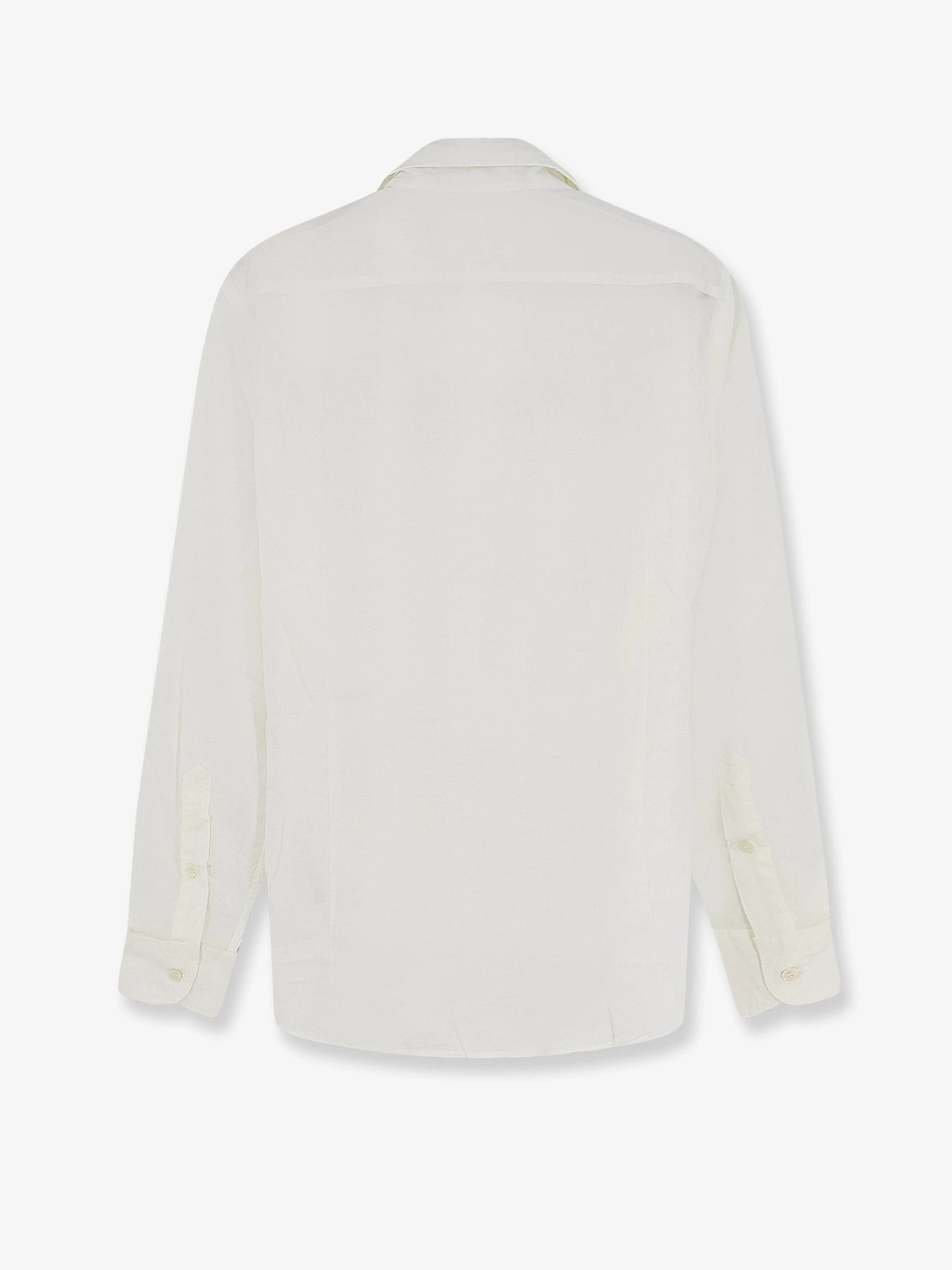 Cotton shirt with front embroidered logo.webp