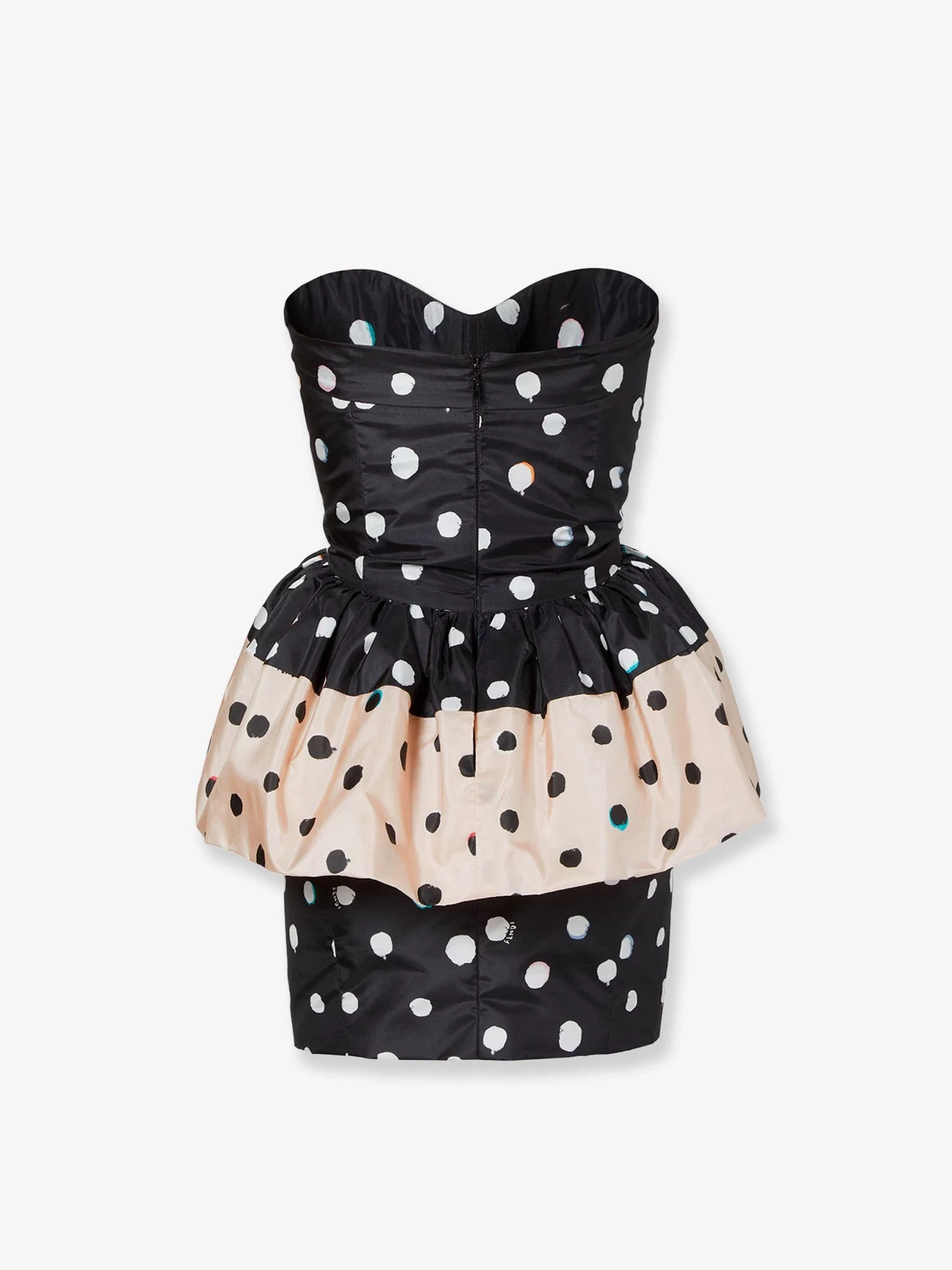 Falena Dots taffeta' bustier dress.webp