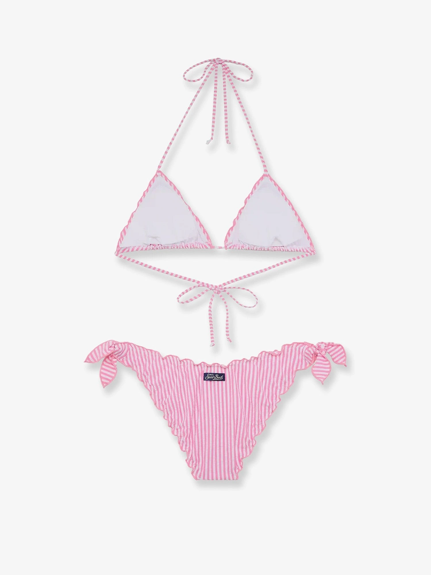 Stretch nylon Sarius bikini with striped pattern.webp