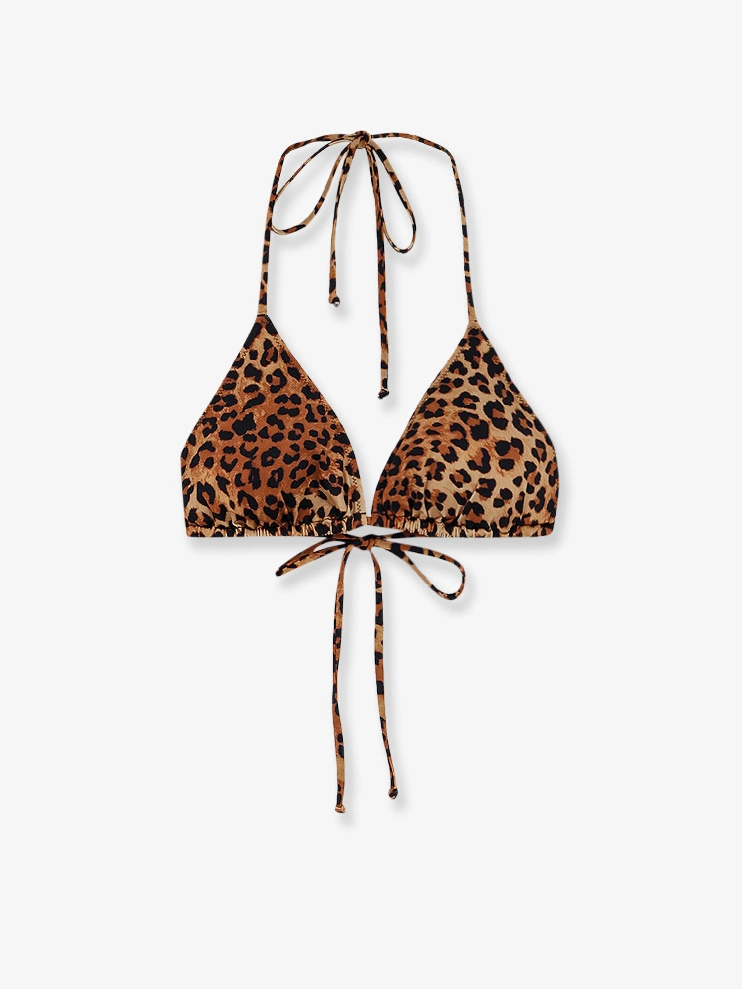 Leah nylon bikini top with animal print.webp