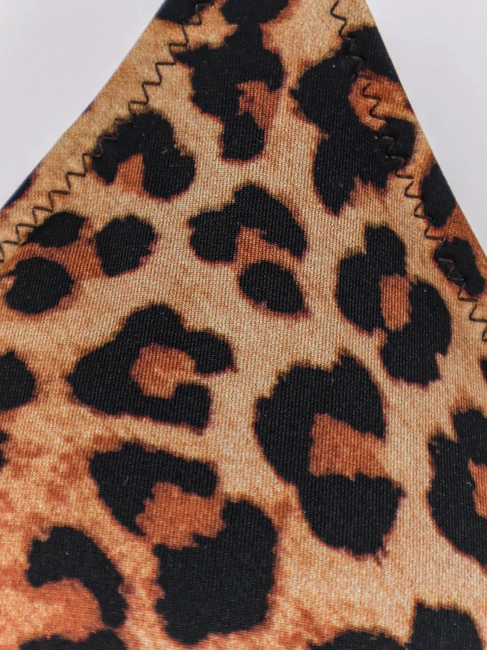 Leah nylon bikini top with animal print.webp