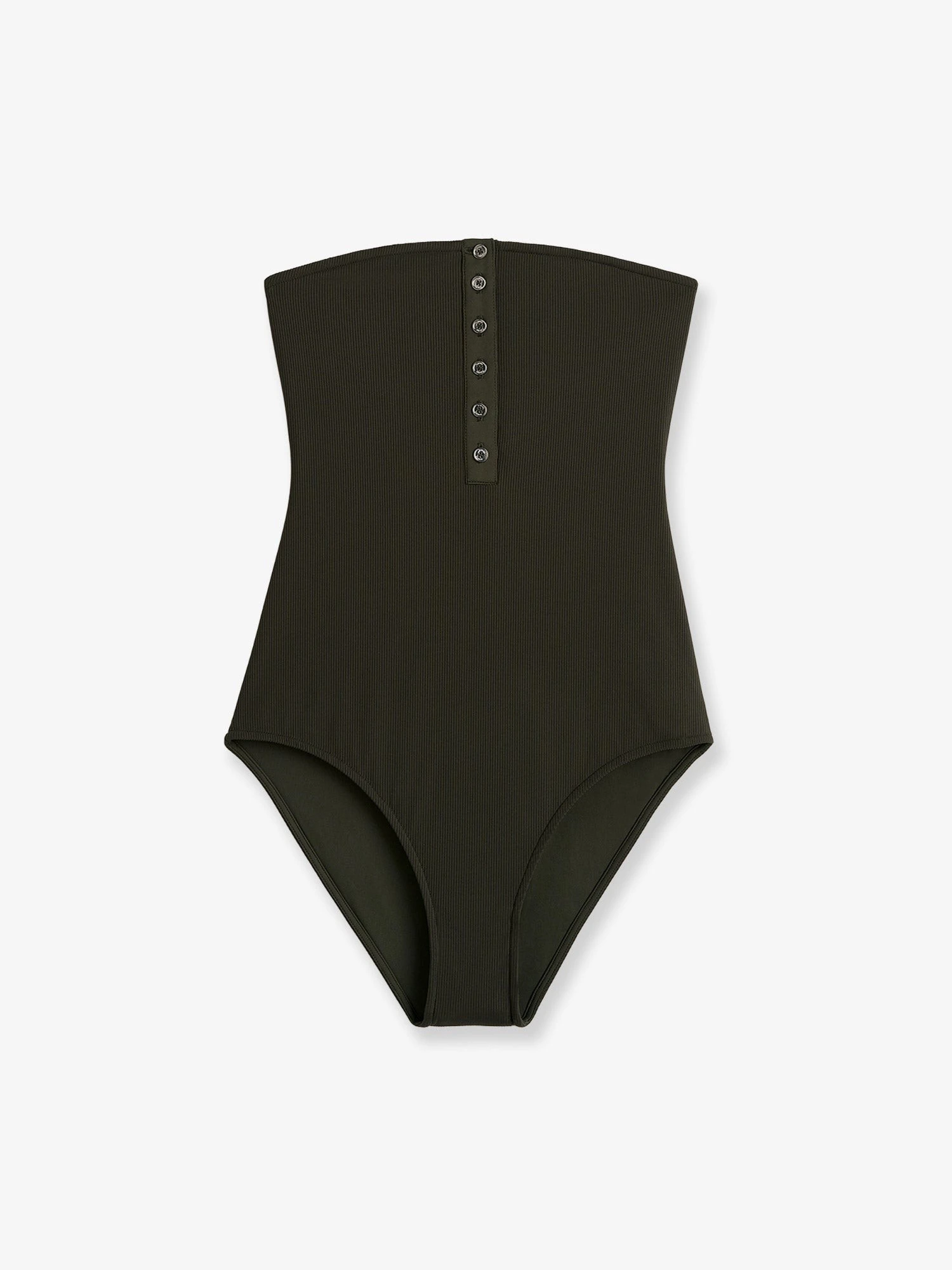 One-piece swimsuit with ribbed pattern.webp