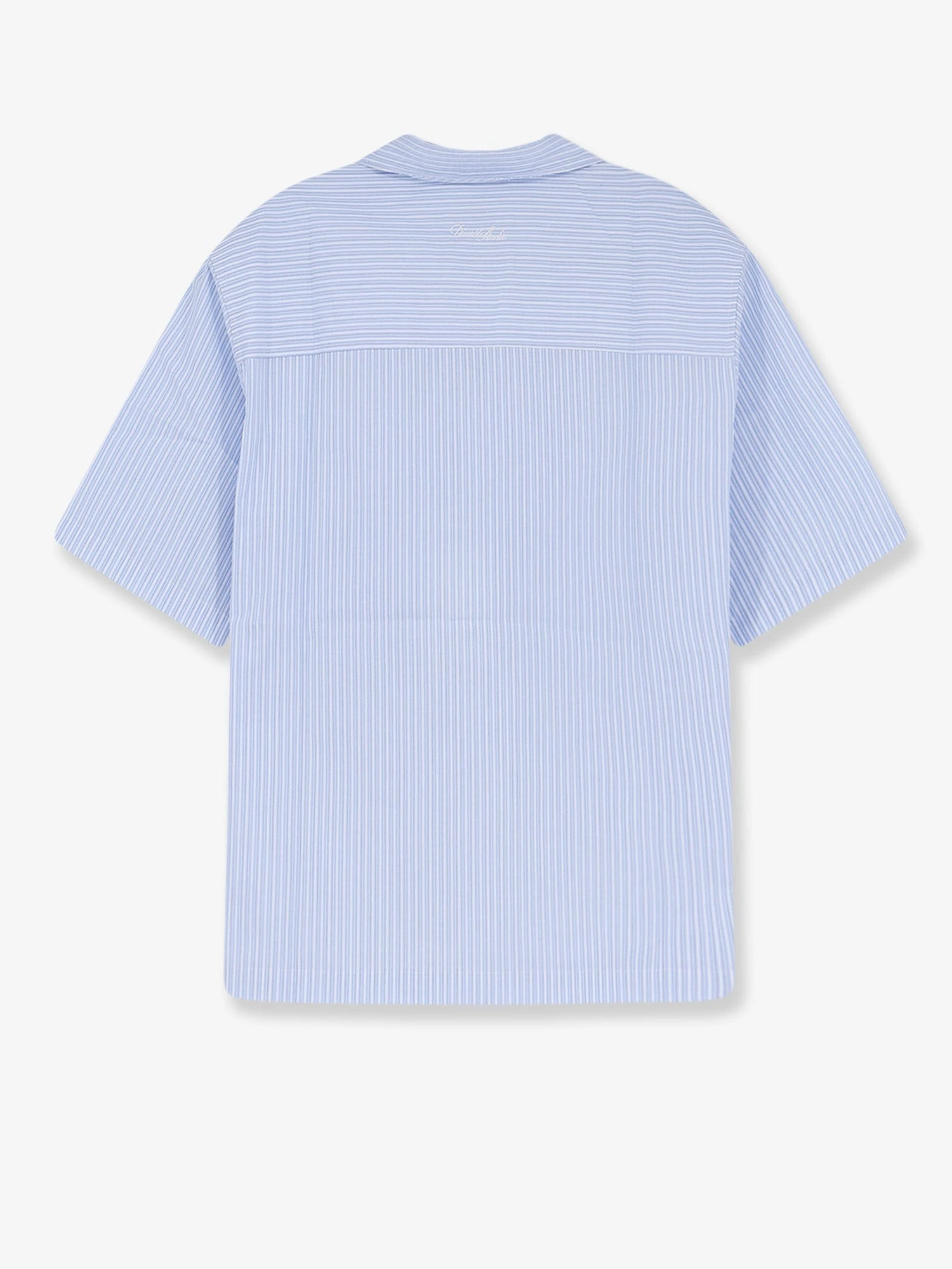 Cotton blend shirt with striped pattern.webp