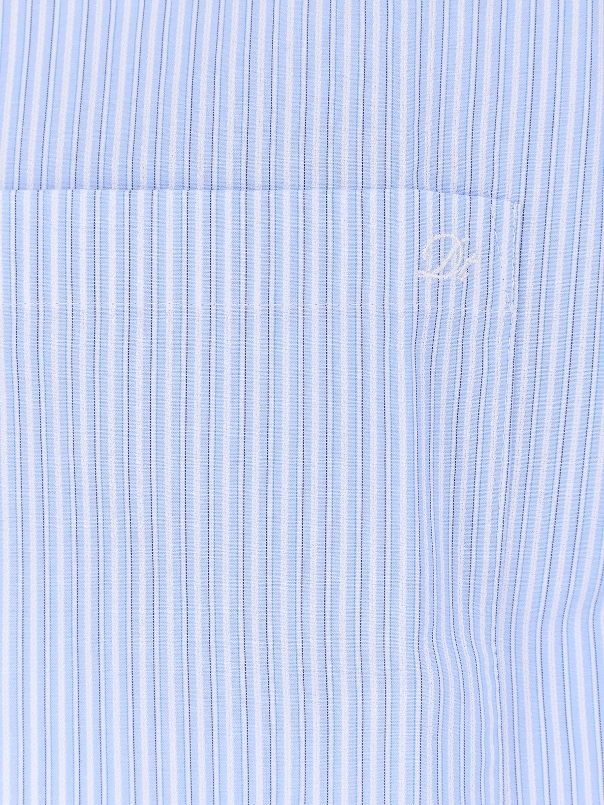 Cotton blend shirt with striped pattern.webp