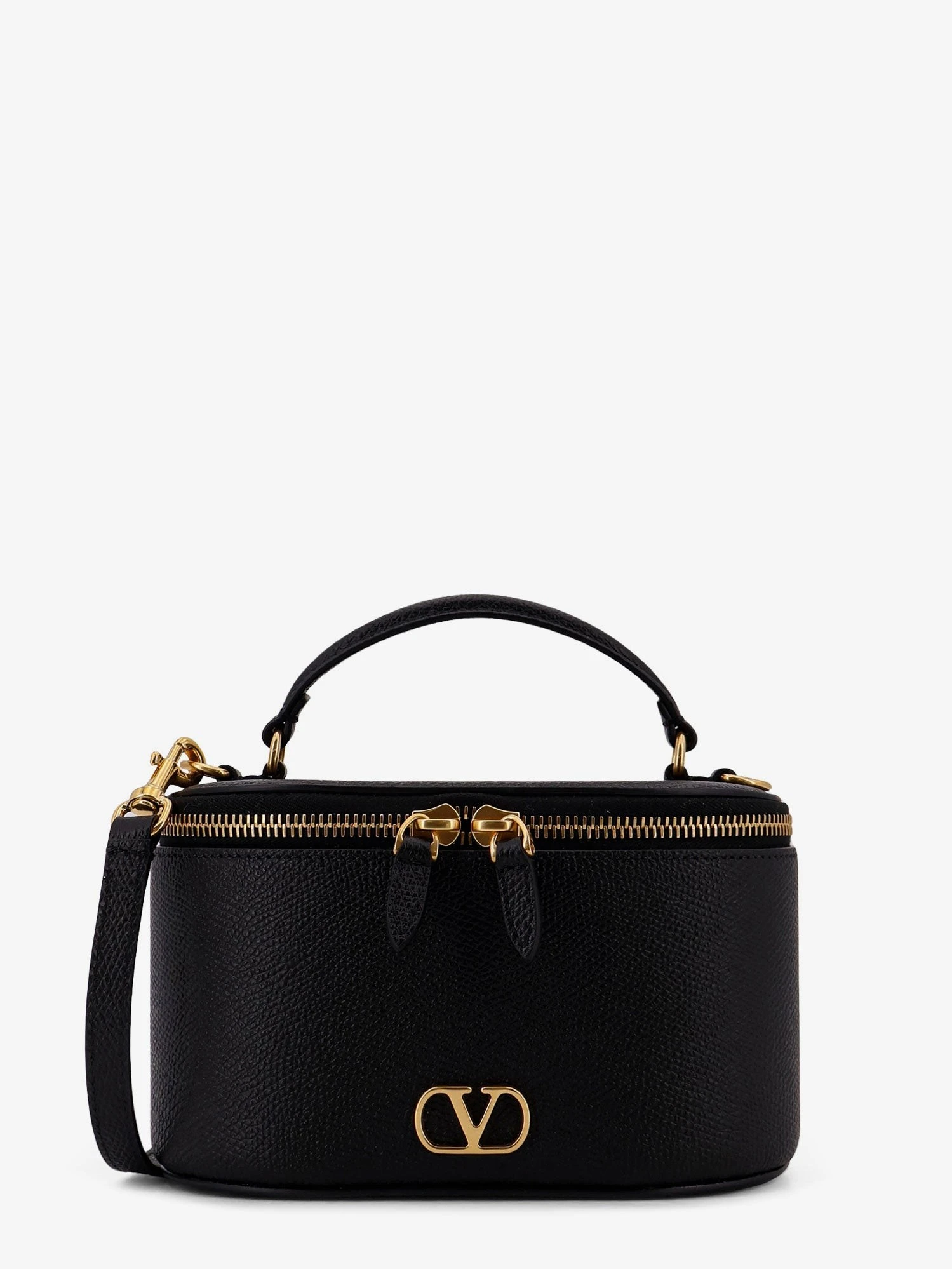 Leather Vanity bag with VLogo Signature.webp