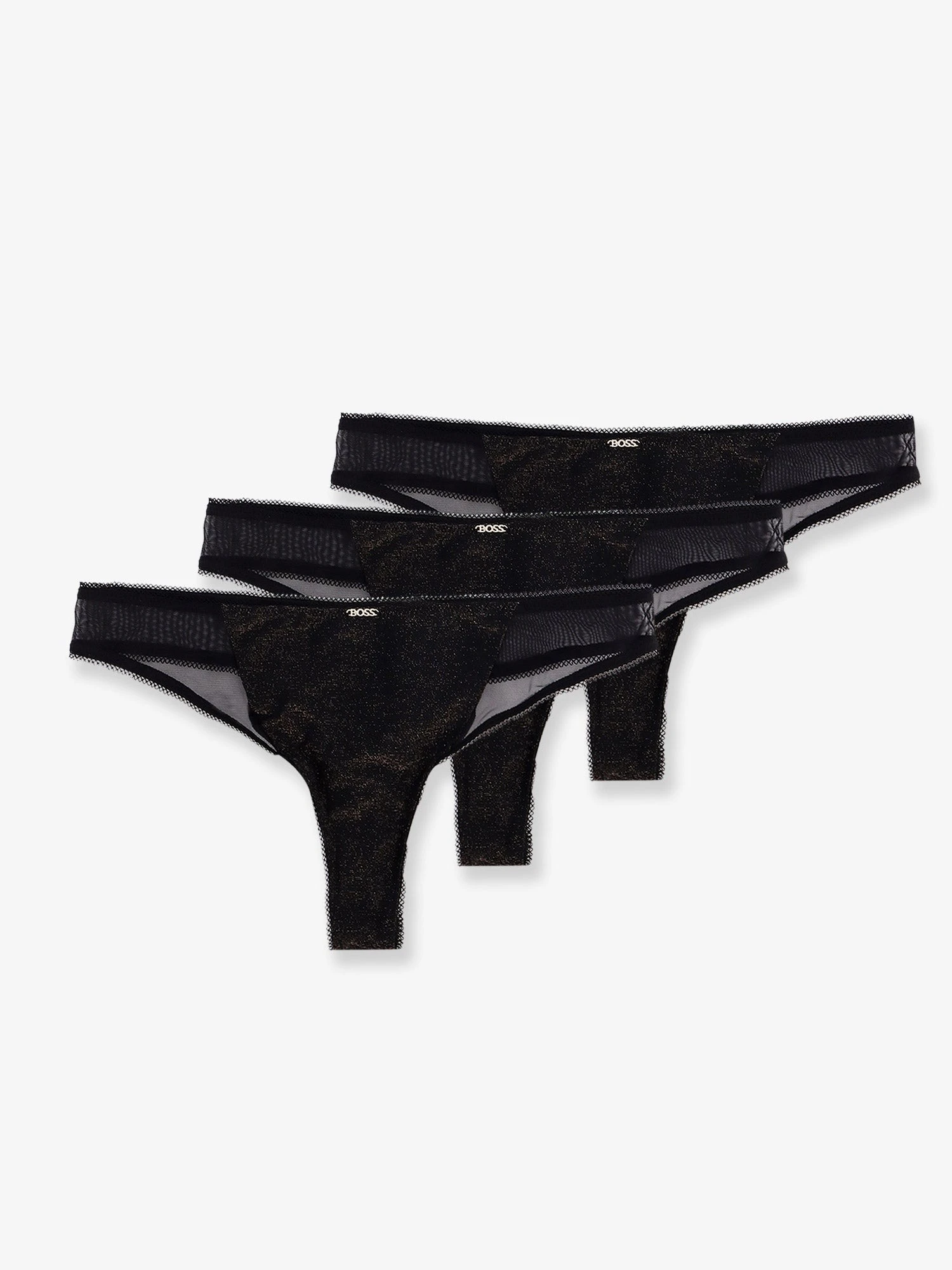 Lurex thong tripack with lace trim.webp