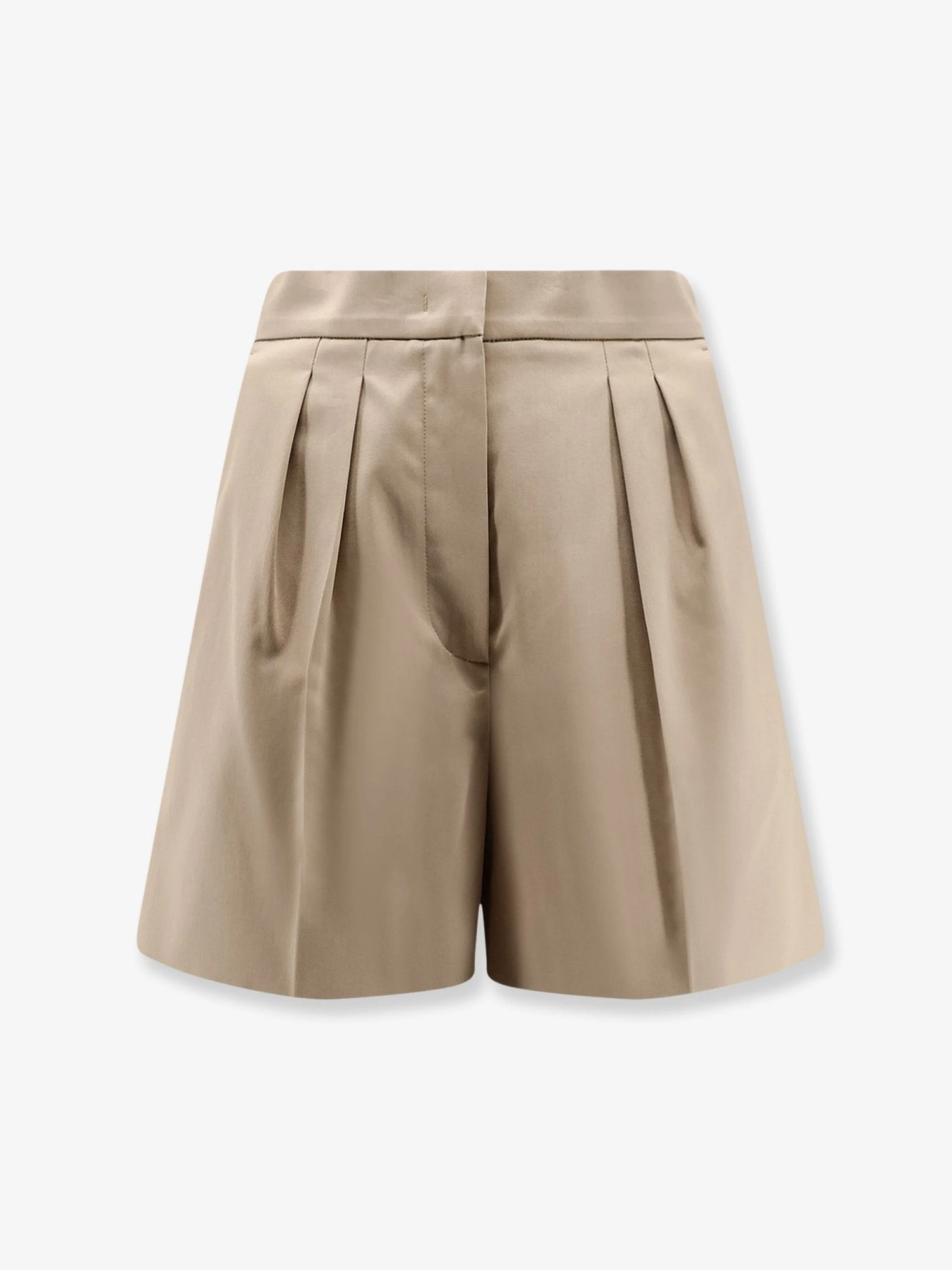 Tabacco stretch cotton shorts.webp