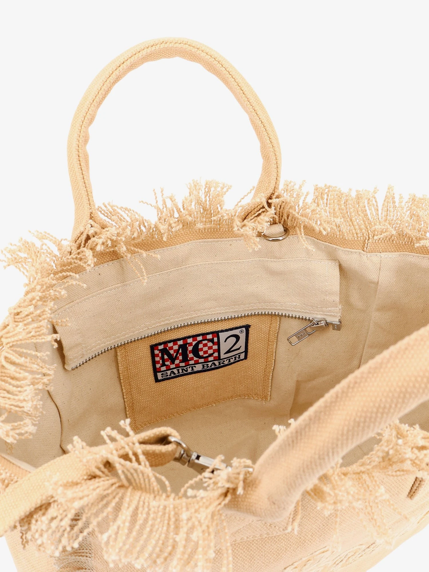 Colette canvas handbag with logo on the front.webp