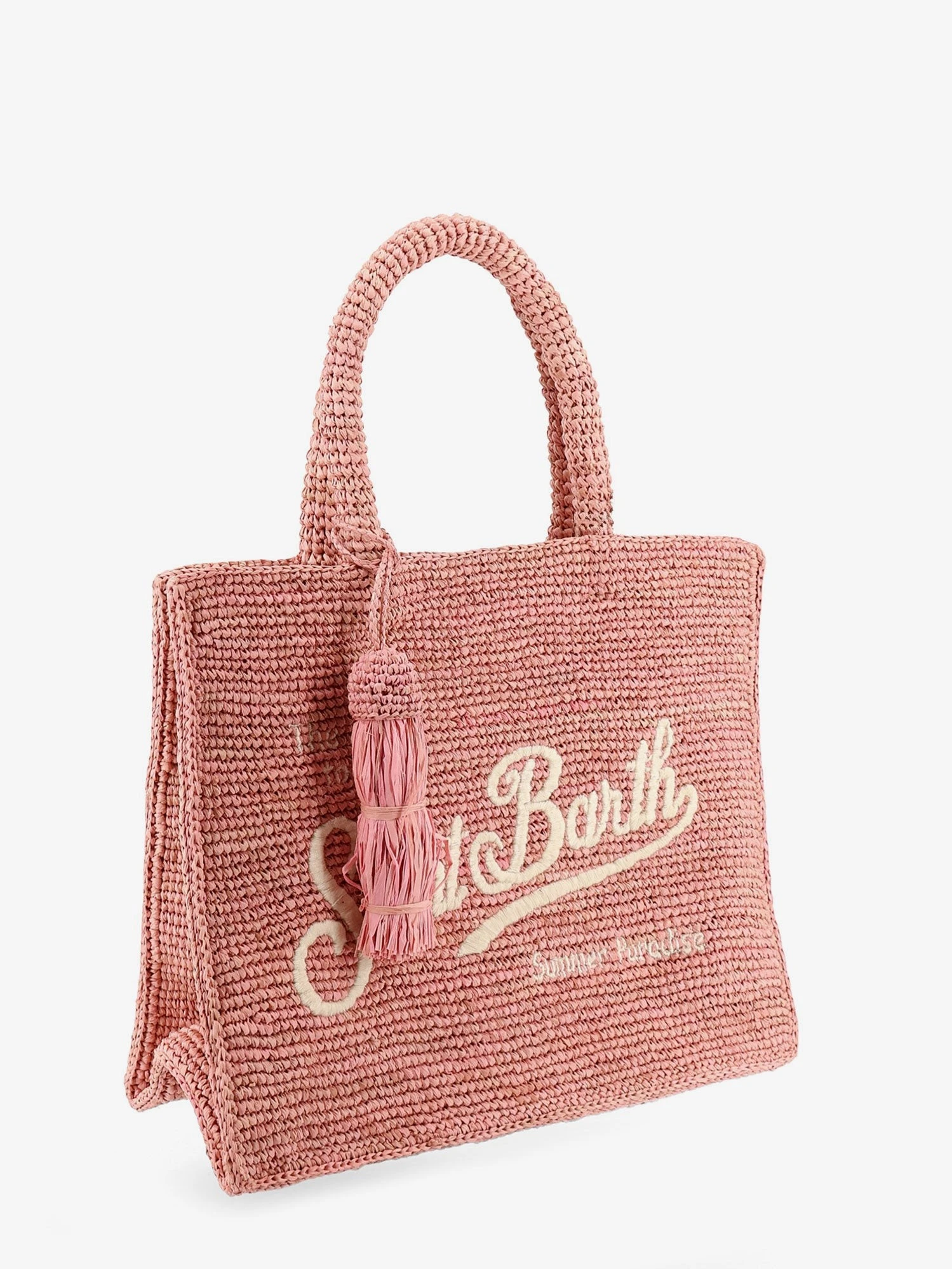Colette raffia handbag with embroidered logo.webp