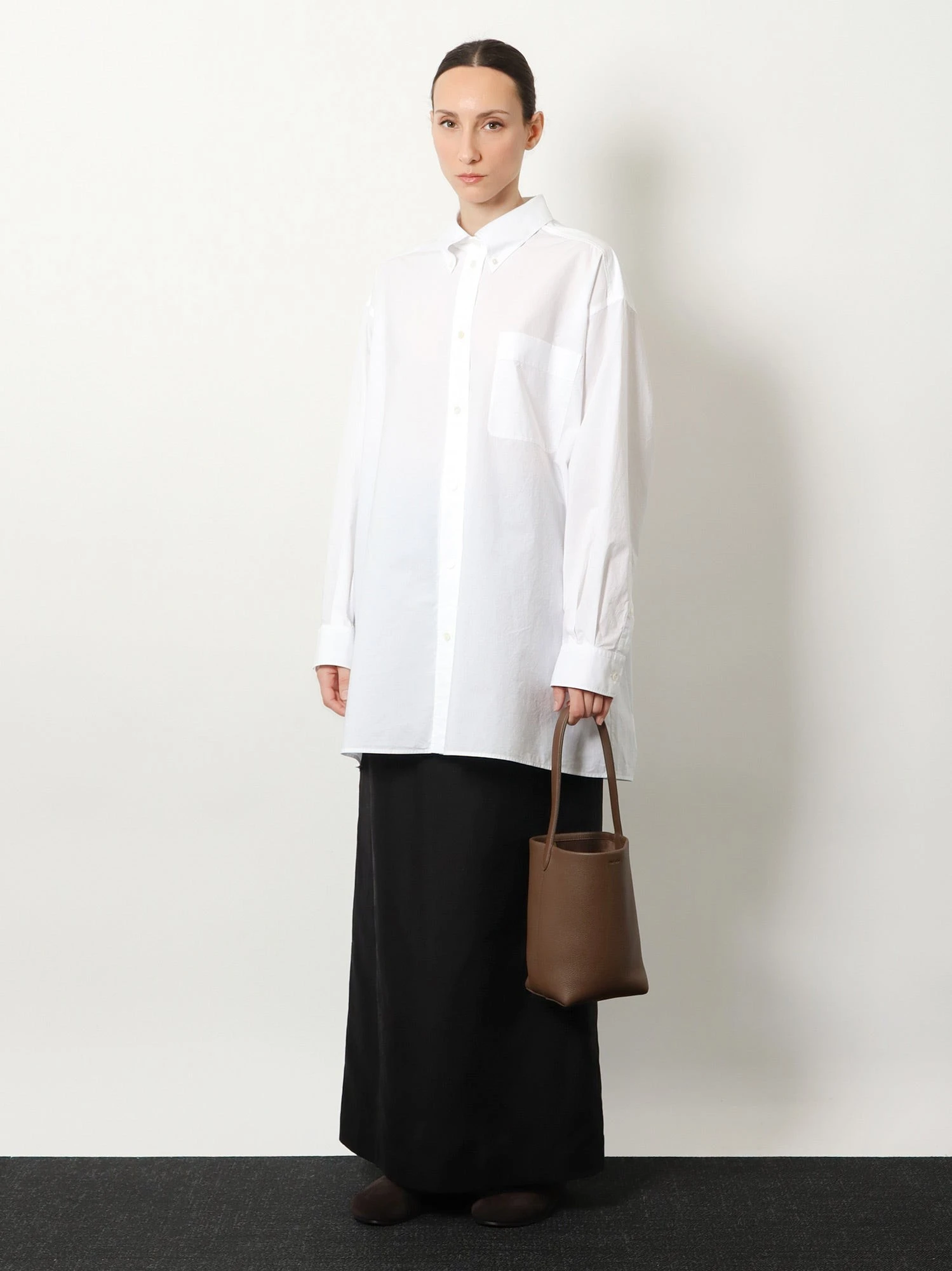 Saul cotton and silk long skirt.webp