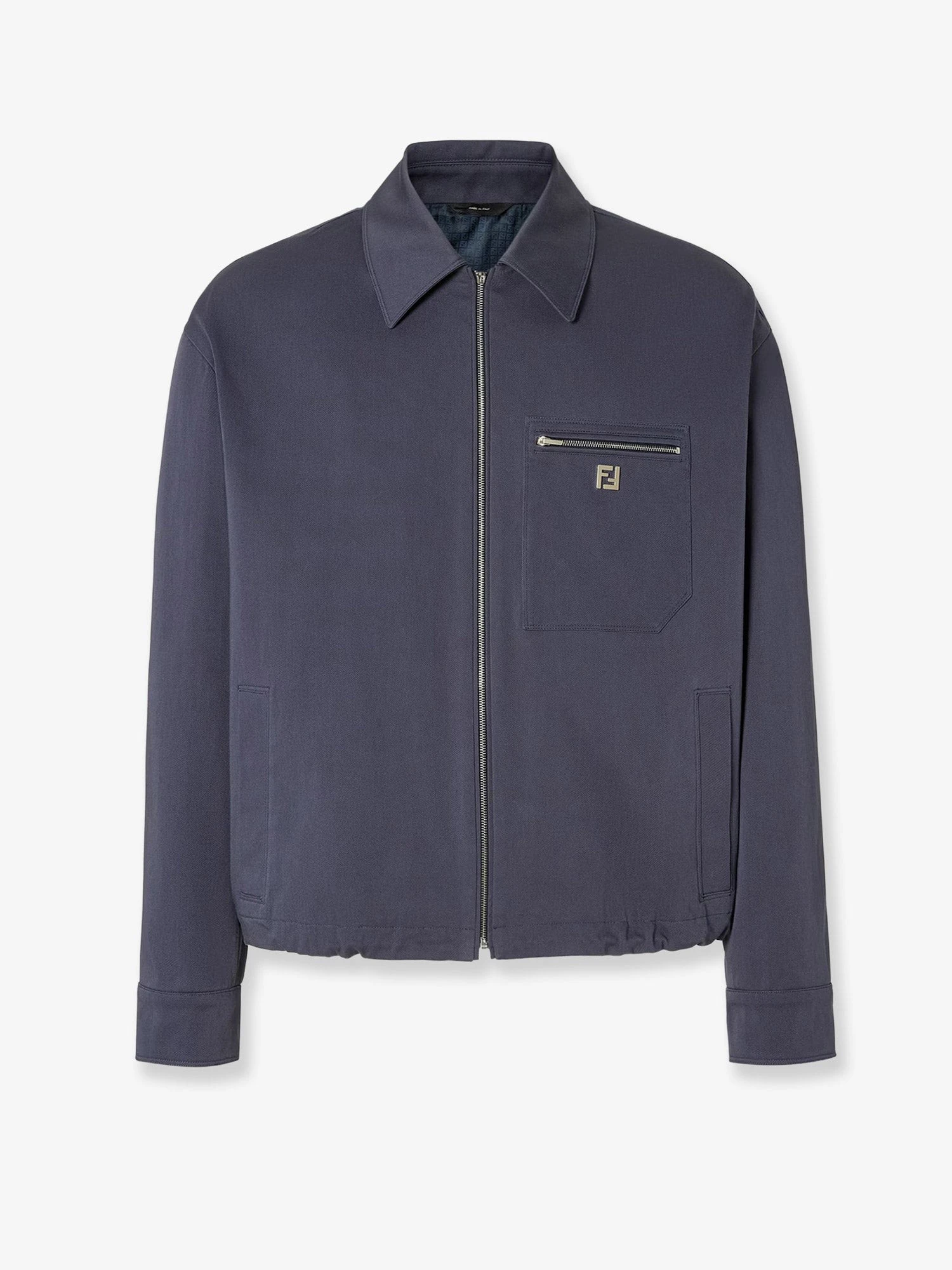 Cotton jacket with FF detail.webp