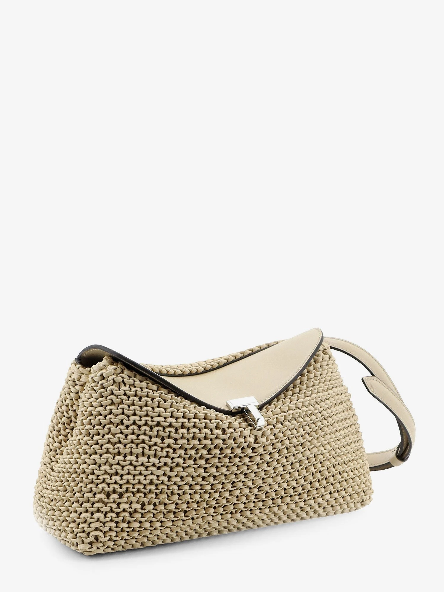 T-Lock woven leather clutch.webp
