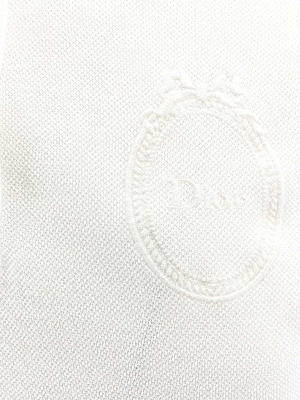 Cotton blend polo shirt with embroidered Dior Médaillon logo.webp