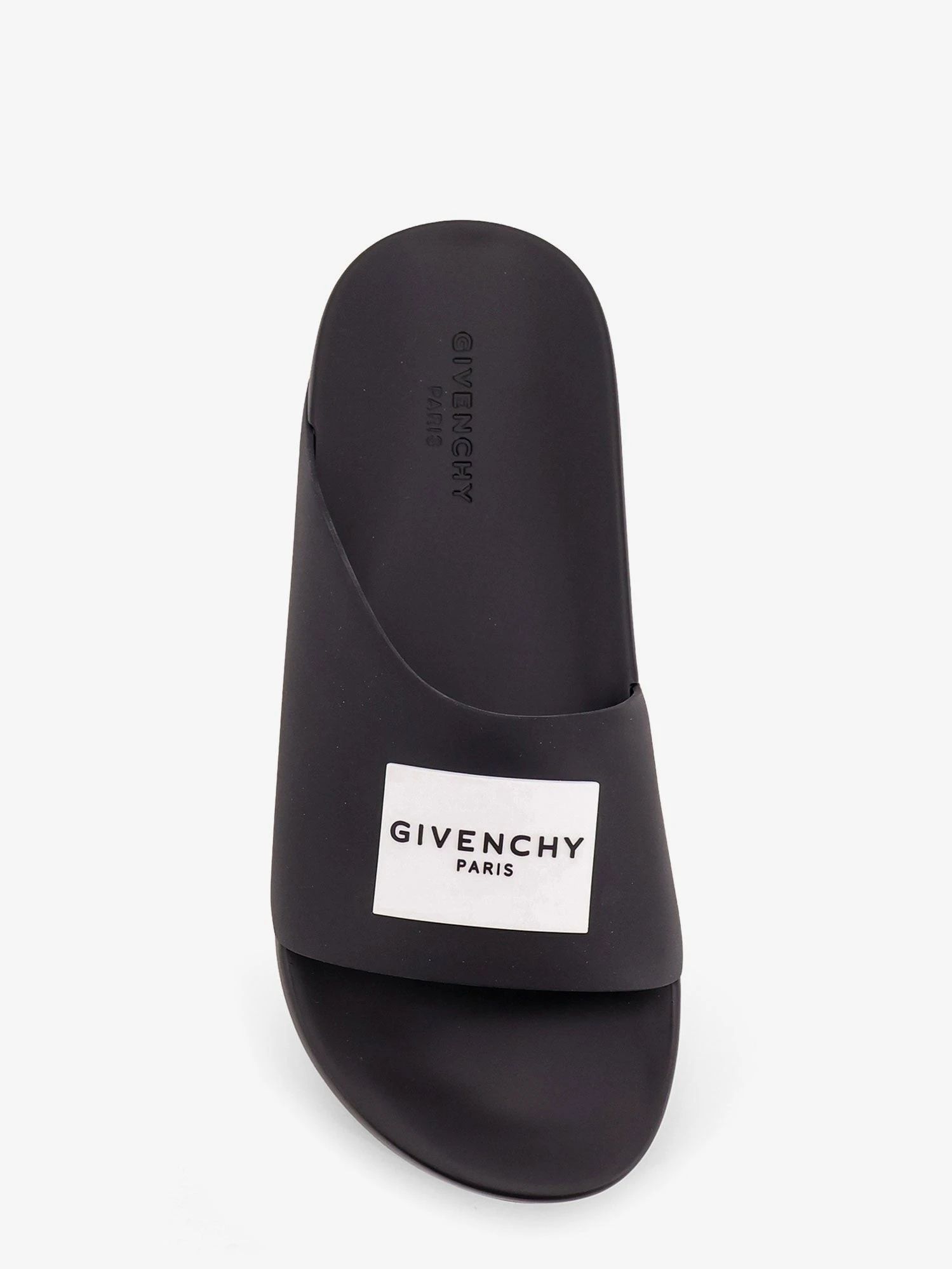 Rubber slide with logo lettering patch.webp
