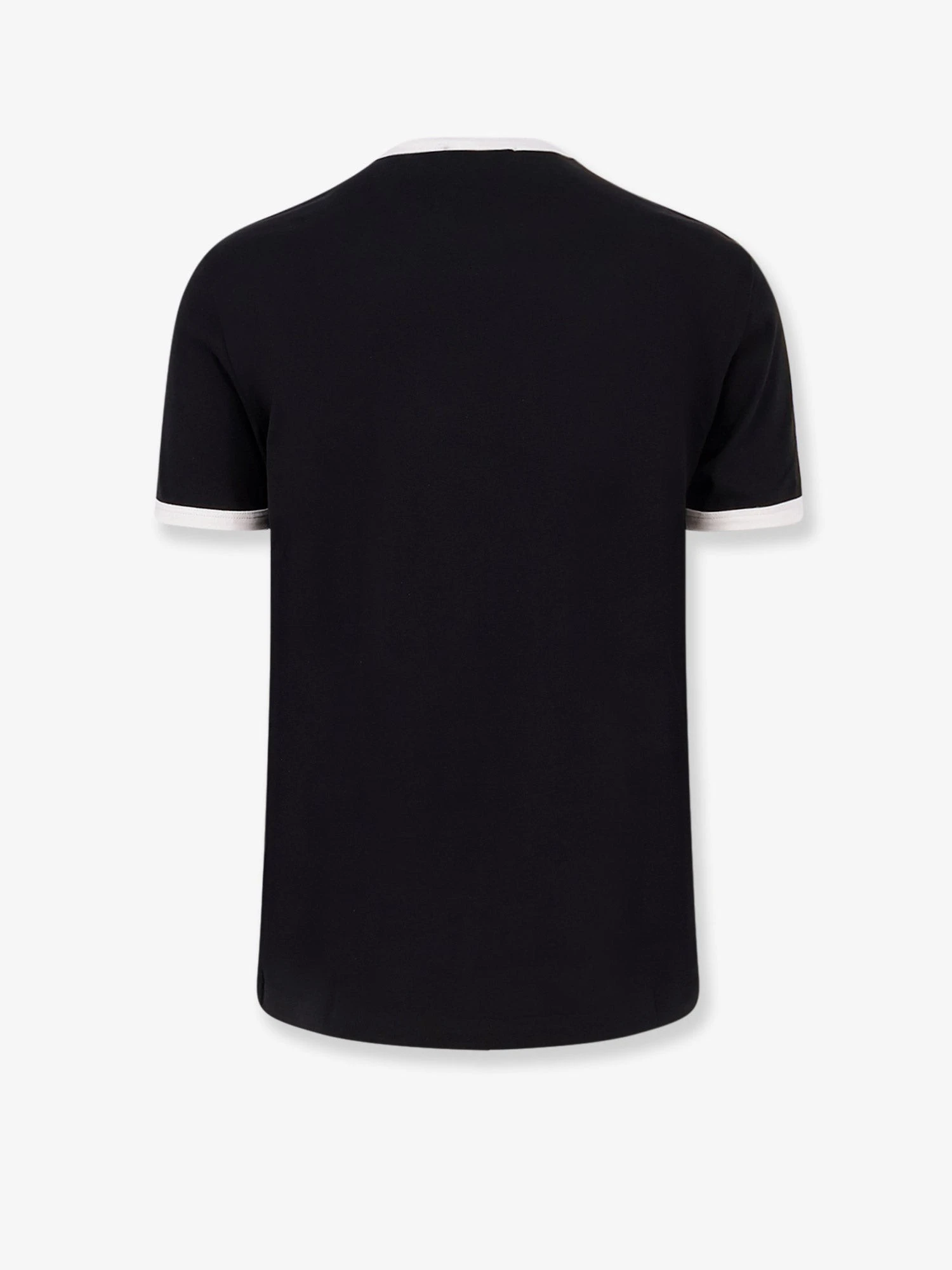 Cotton t-shirt with flocked logo print.webp