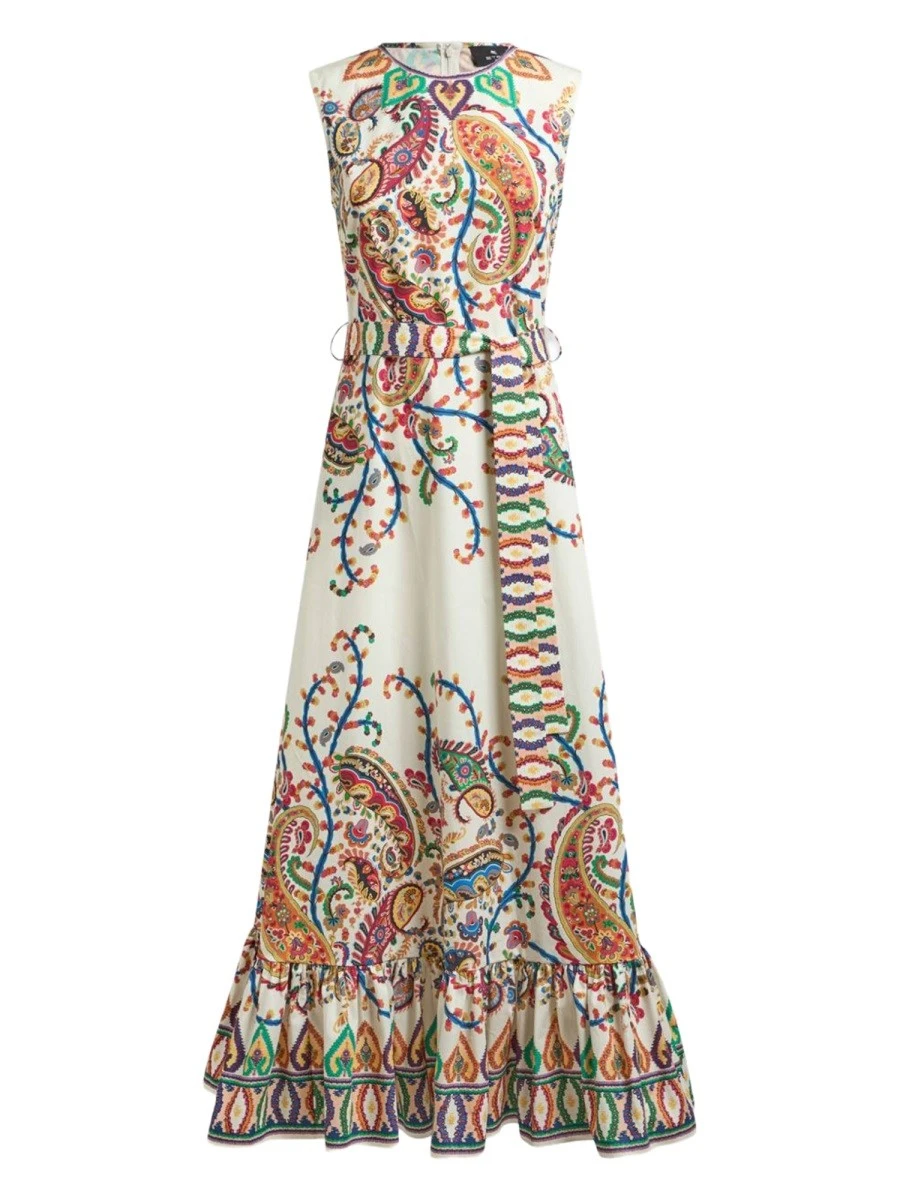 LONG DRESS WITH FLORAL PAISLEY PRINT.webp