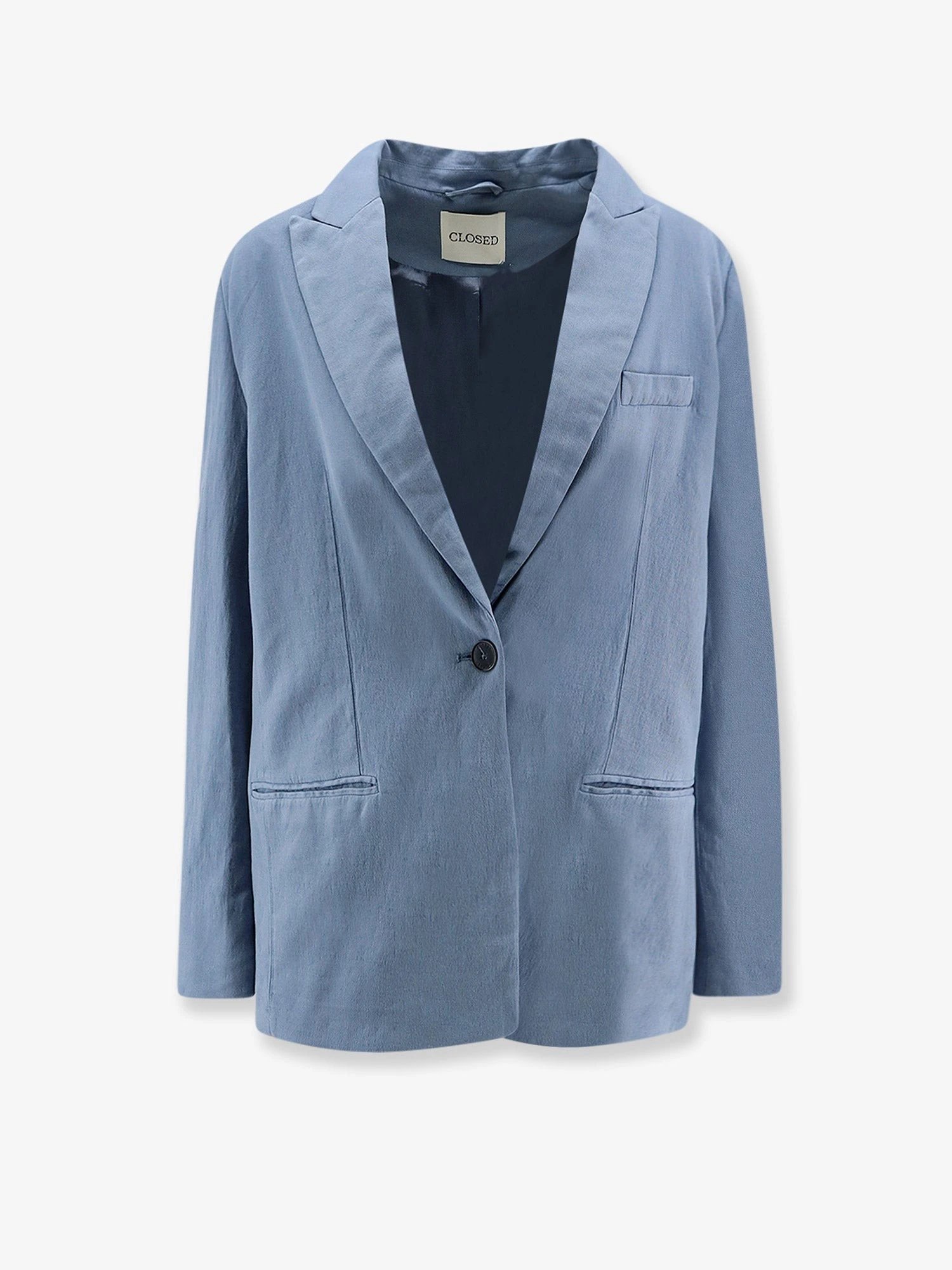 Virgin wool blend blazer.webp