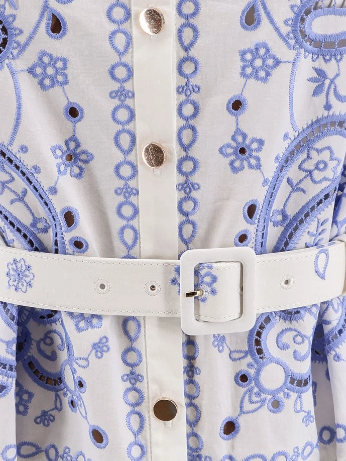 Long cotton dress with all-over contrasting embroidery.webp