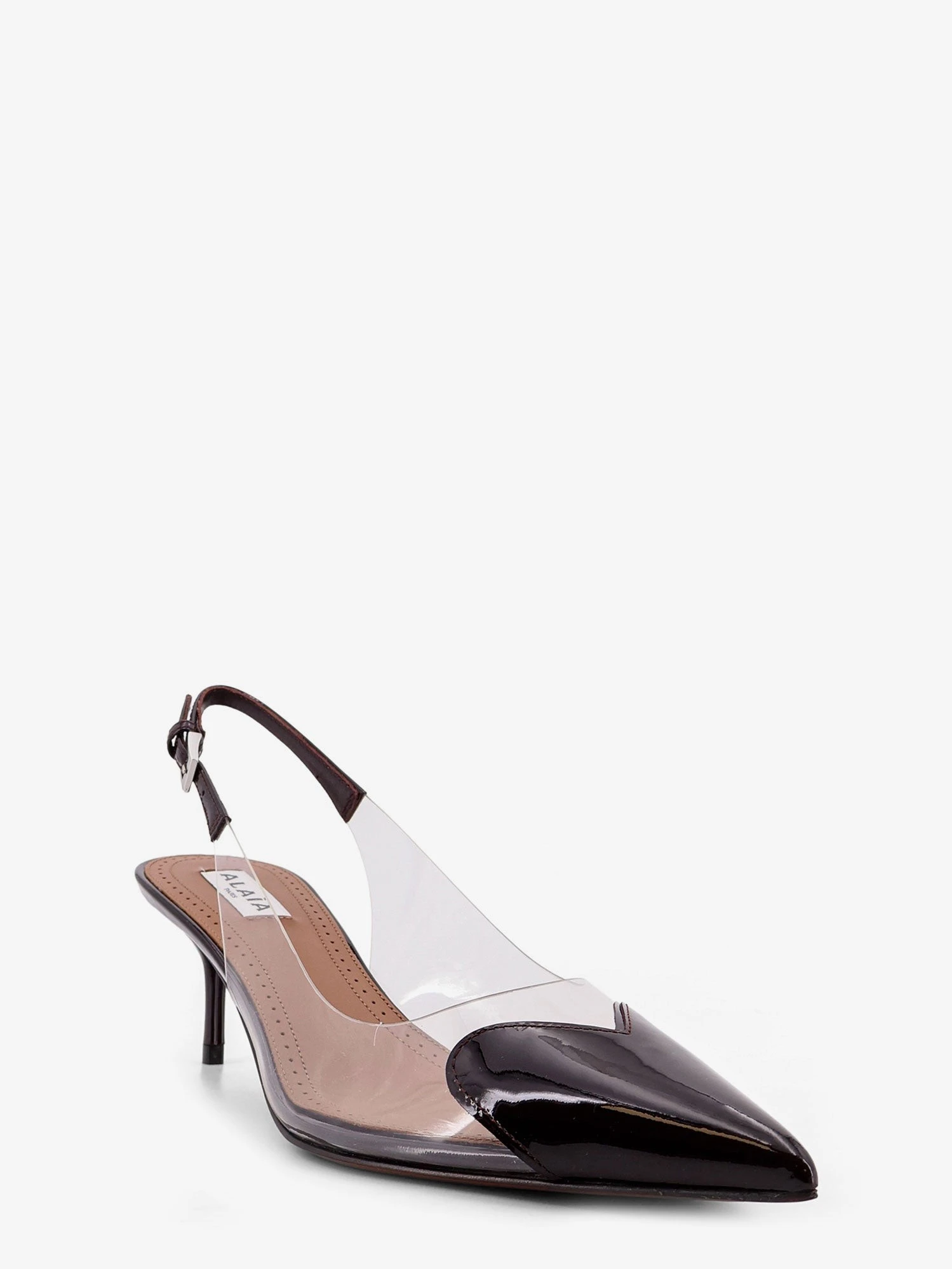 Le Coeur PVC and leather pumps.webp