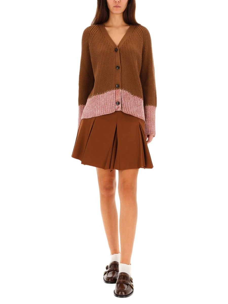 CARDIGAN WITH "COLOR BLOCK" PATTERN.webp