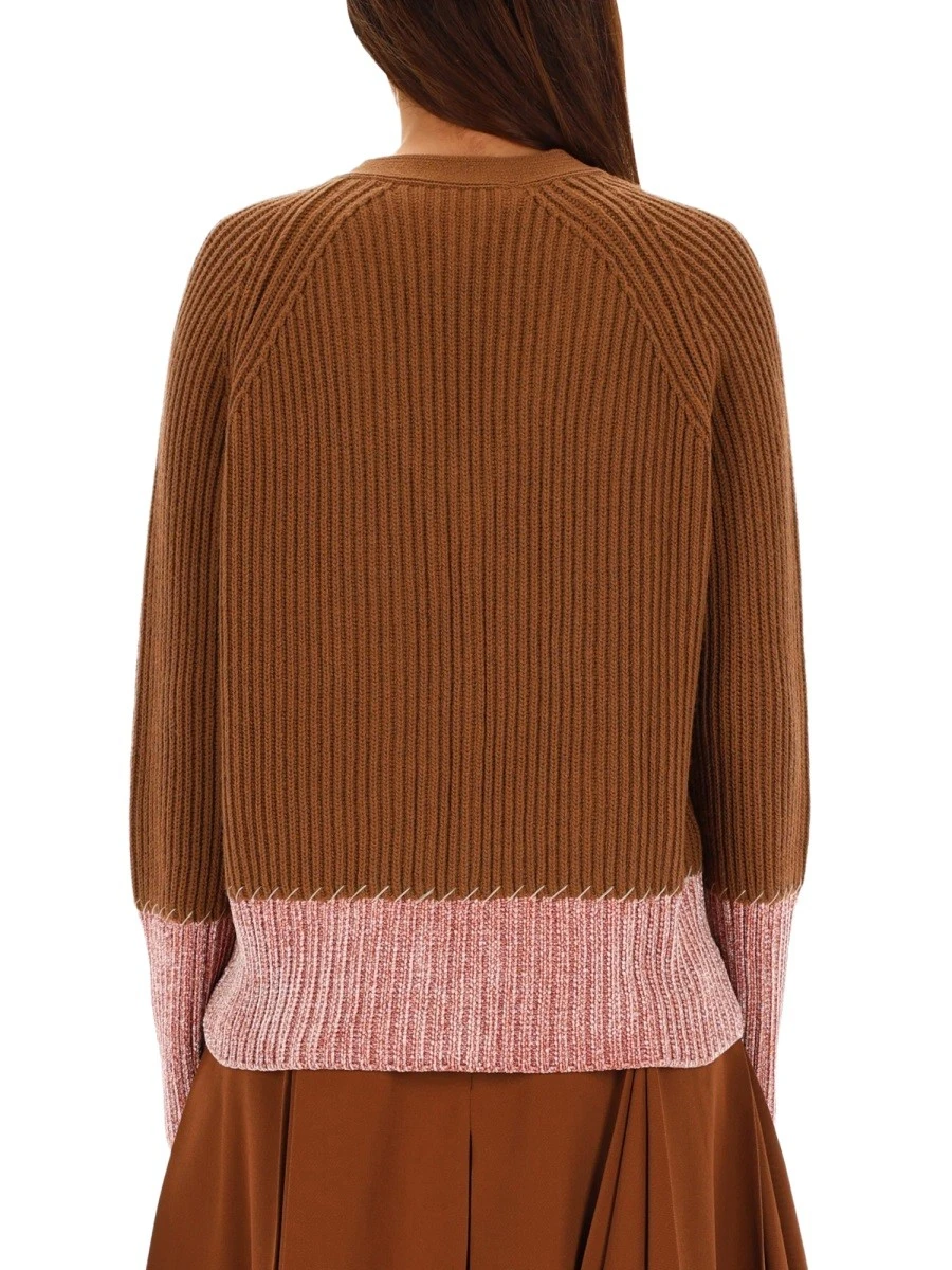 CARDIGAN WITH "COLOR BLOCK" PATTERN.webp