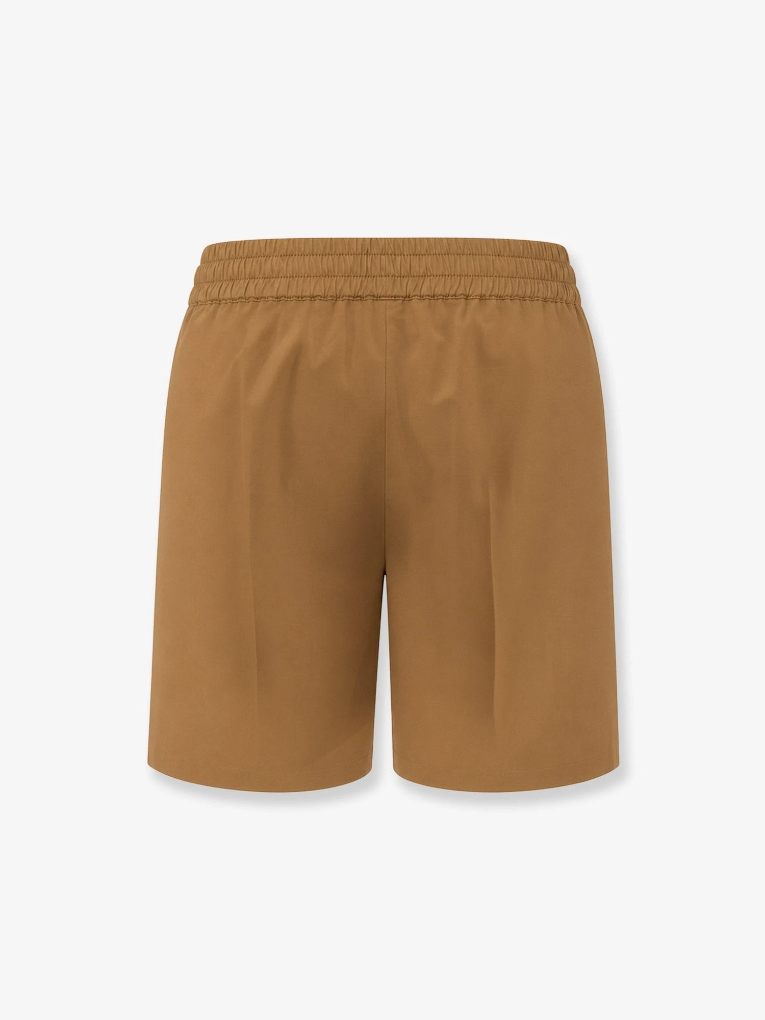 Cotton and linen shorts with Triomphe patch.webp