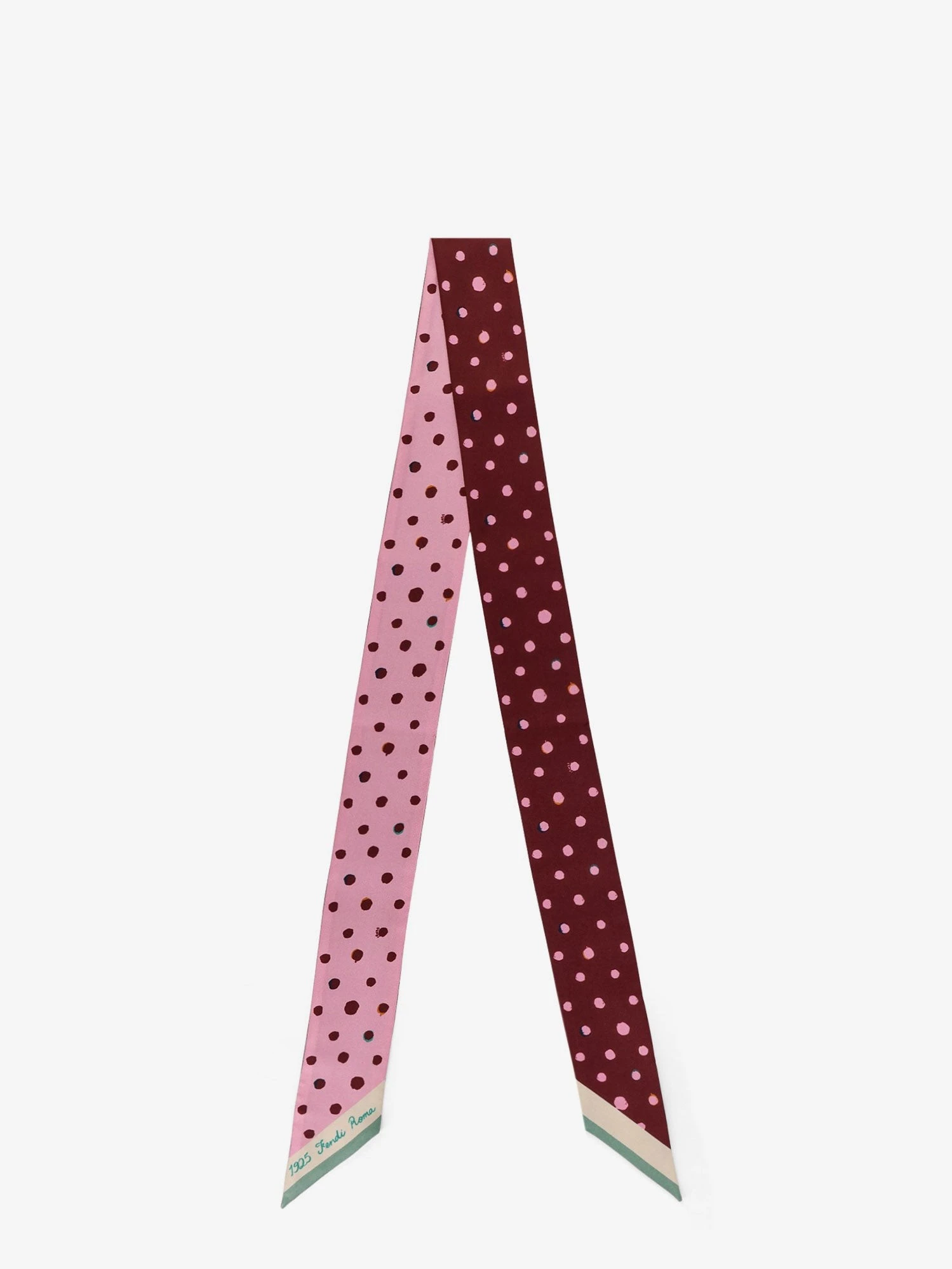 Silk Wrappy bandeau with Falena Dots motif.webp