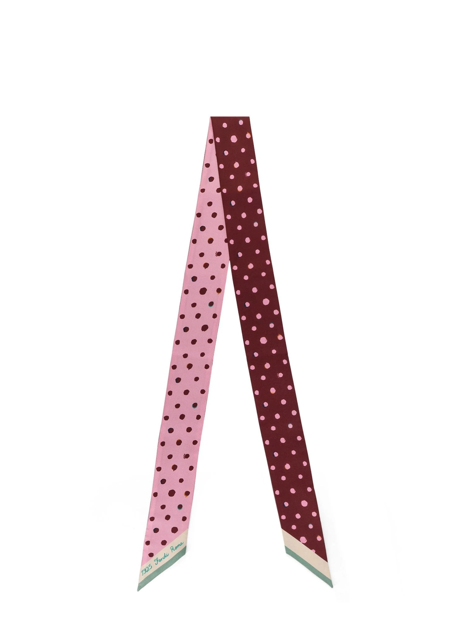 Silk Wrappy bandeau with Falena Dots motif.webp