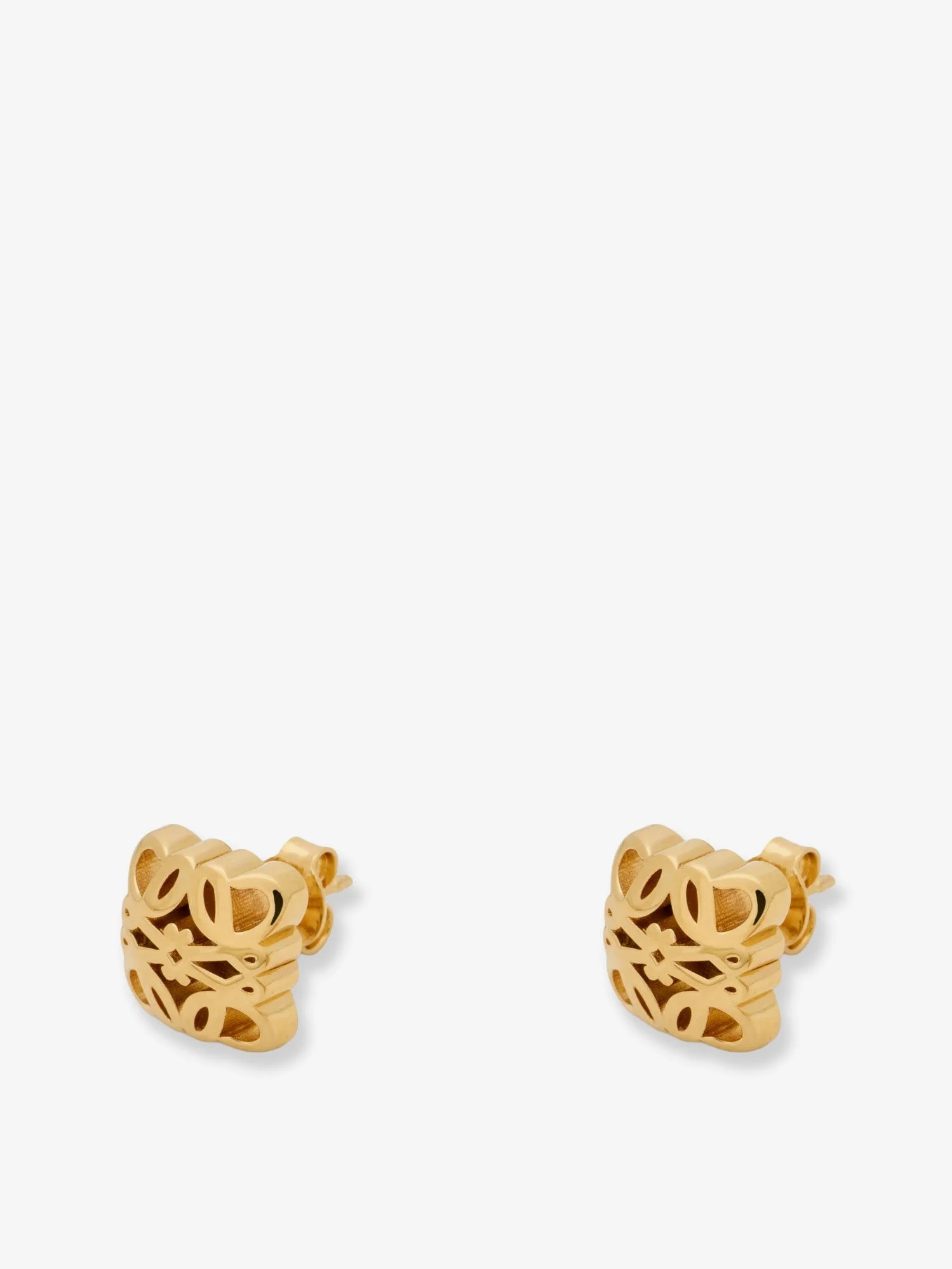 Paula's Ibiza -Bombè Anagram brass earrings.webp