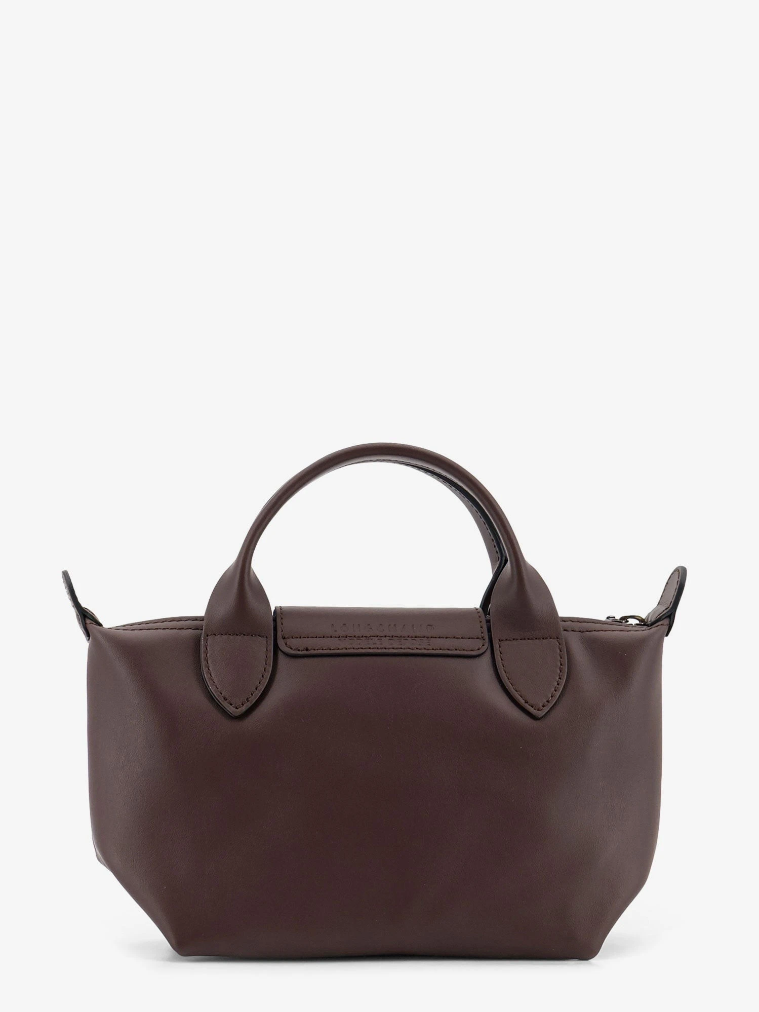 Le Pliage Xtra XS Leather Shoulder Bag with Engraved Logo.webp