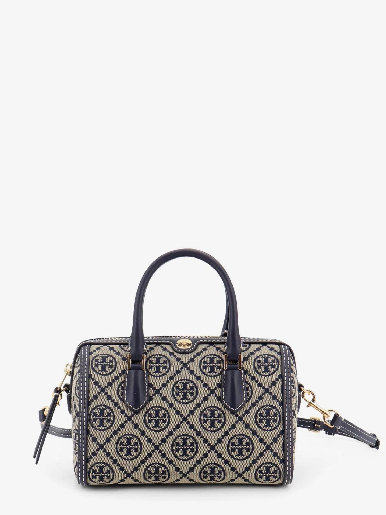 T Monogram Petite Barrel jacquard fabric crossbody bag.webp