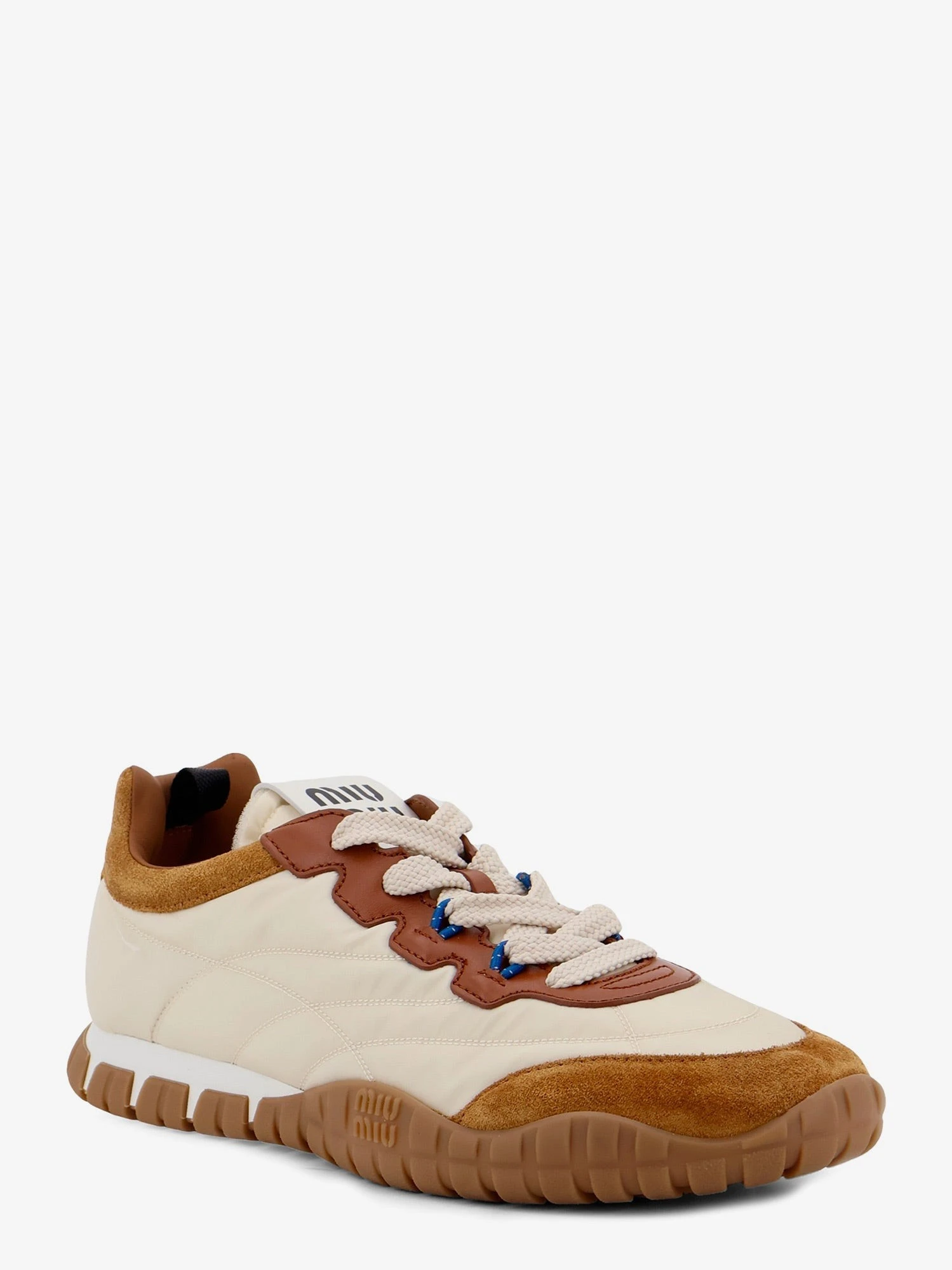 Tyre technical fabric and suede sneakers.webp