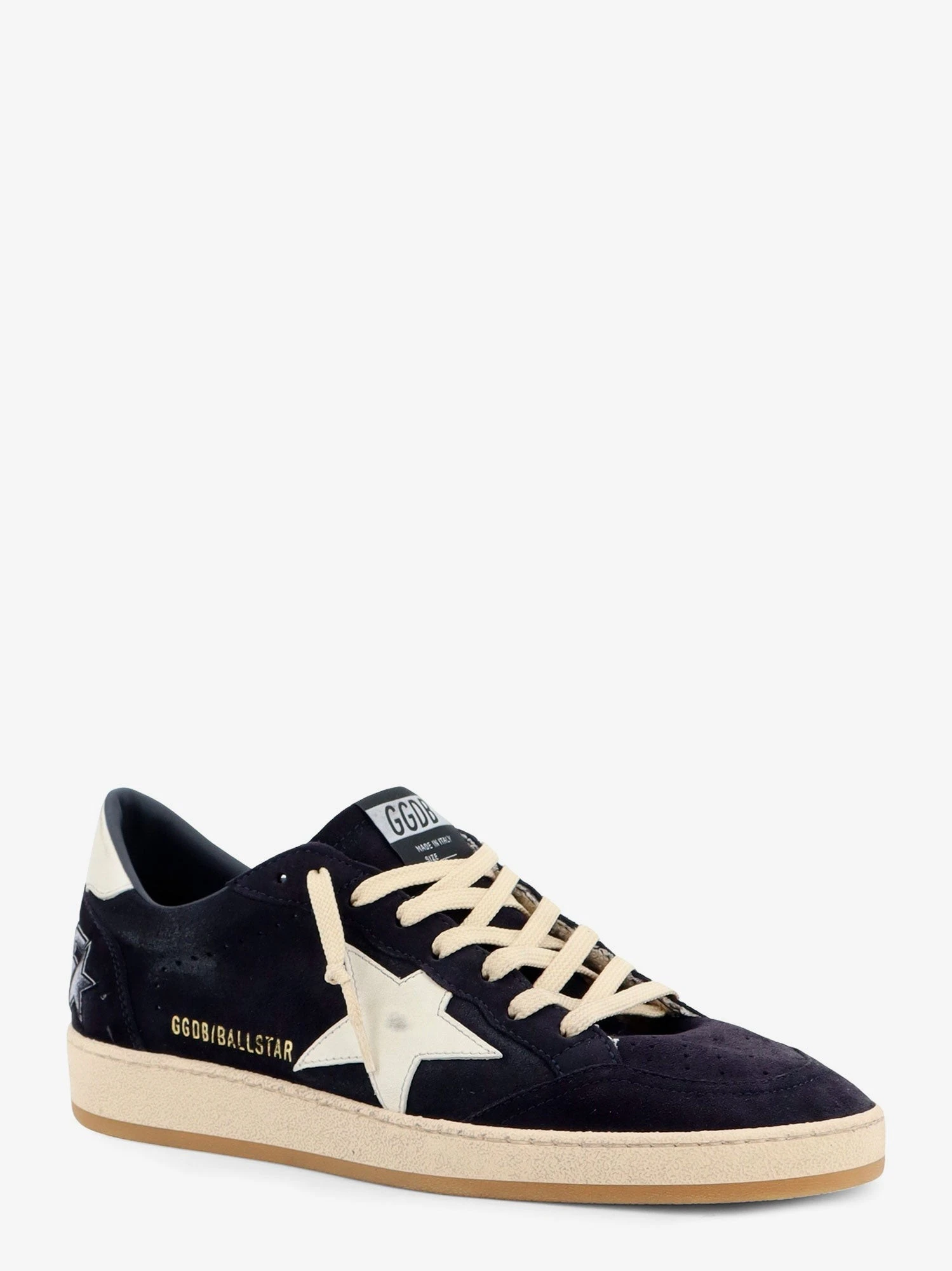 Ballstar suede sneakers with iconic side logo.webp