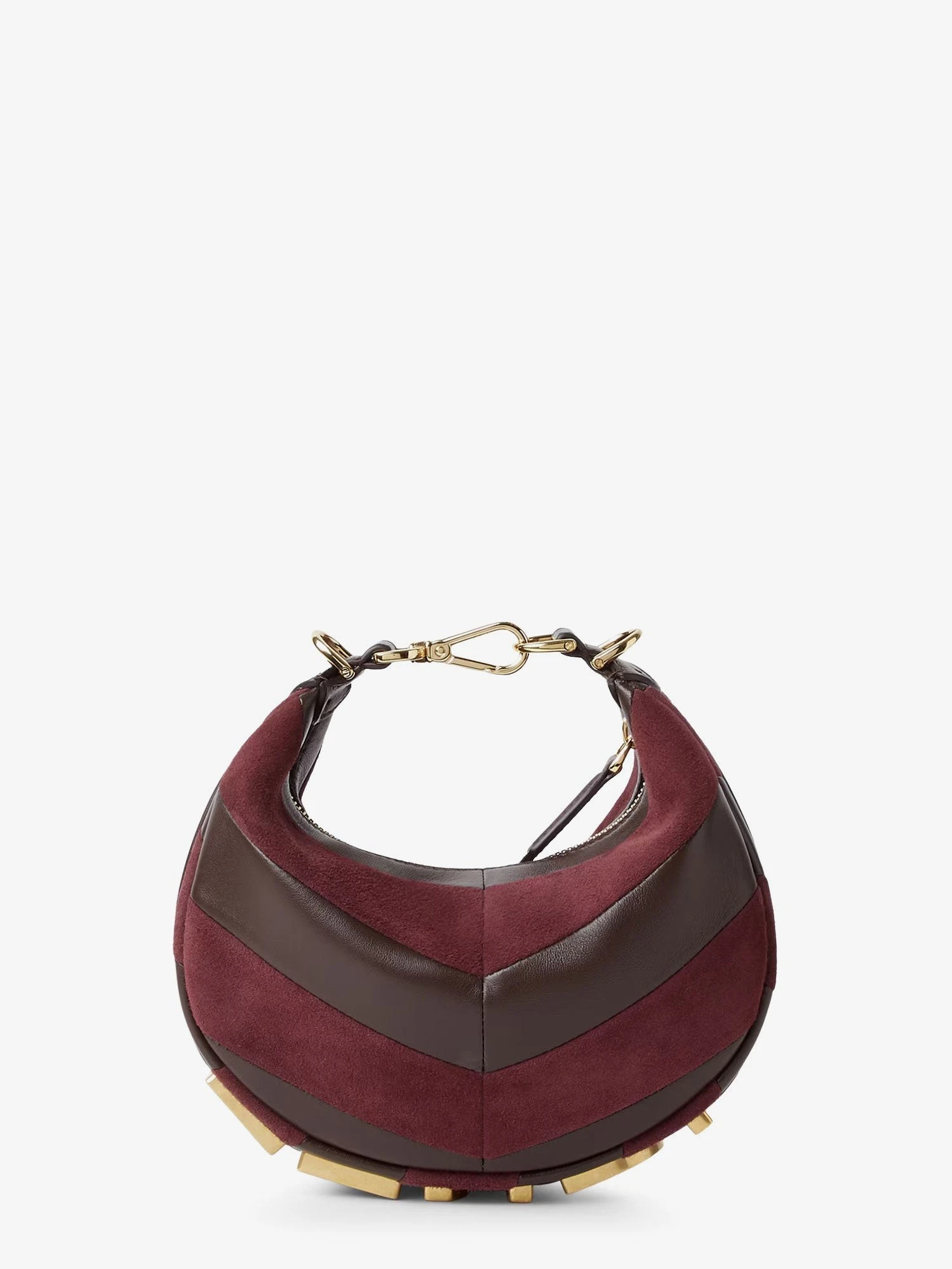 Fendigraphy Mini leather handbag with metal lettering logo.webp