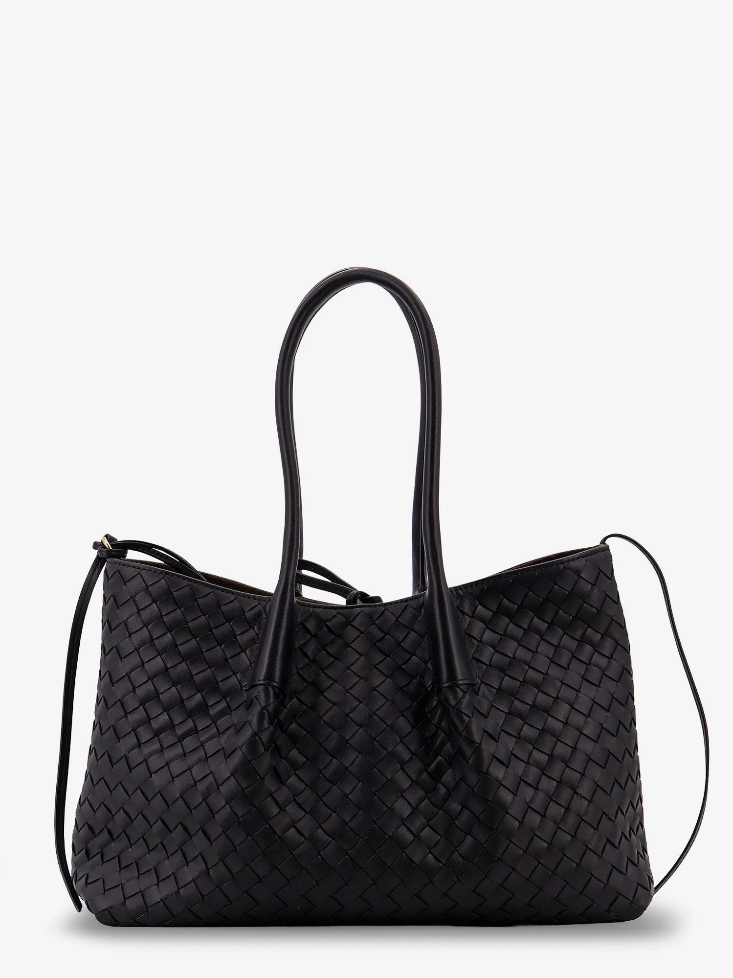 Pinacoteca leather handbag with Intrecciato motif.webp