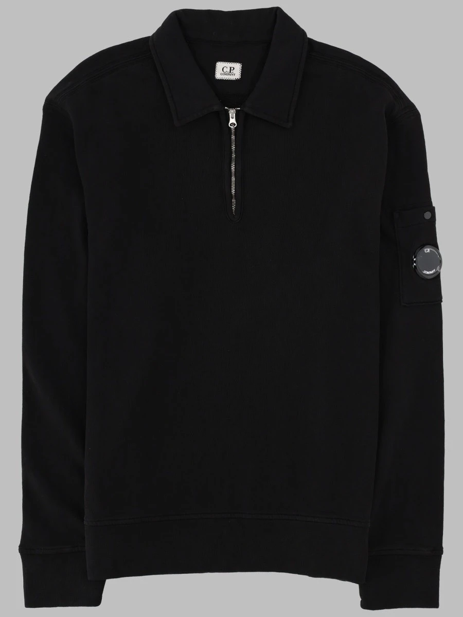 FELPA CON COLLETTO POLO E ZIP.webp