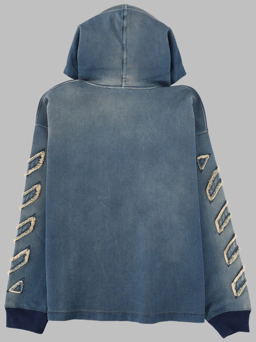 FELPA IN DENIM CON DETTAGLI "DIAG".webp
