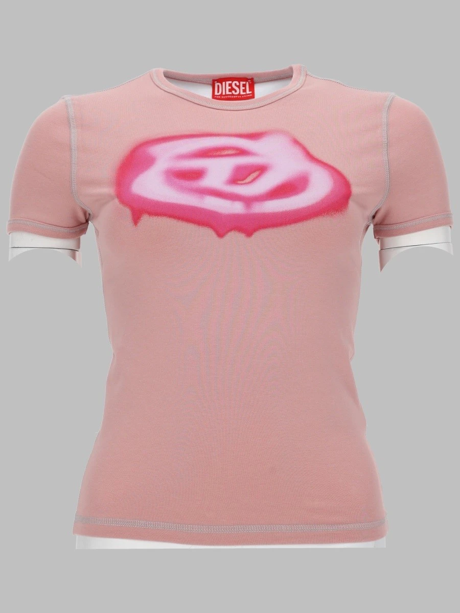 T-SHIRT CON LOGO EFFETTO GRAFFITI.webp