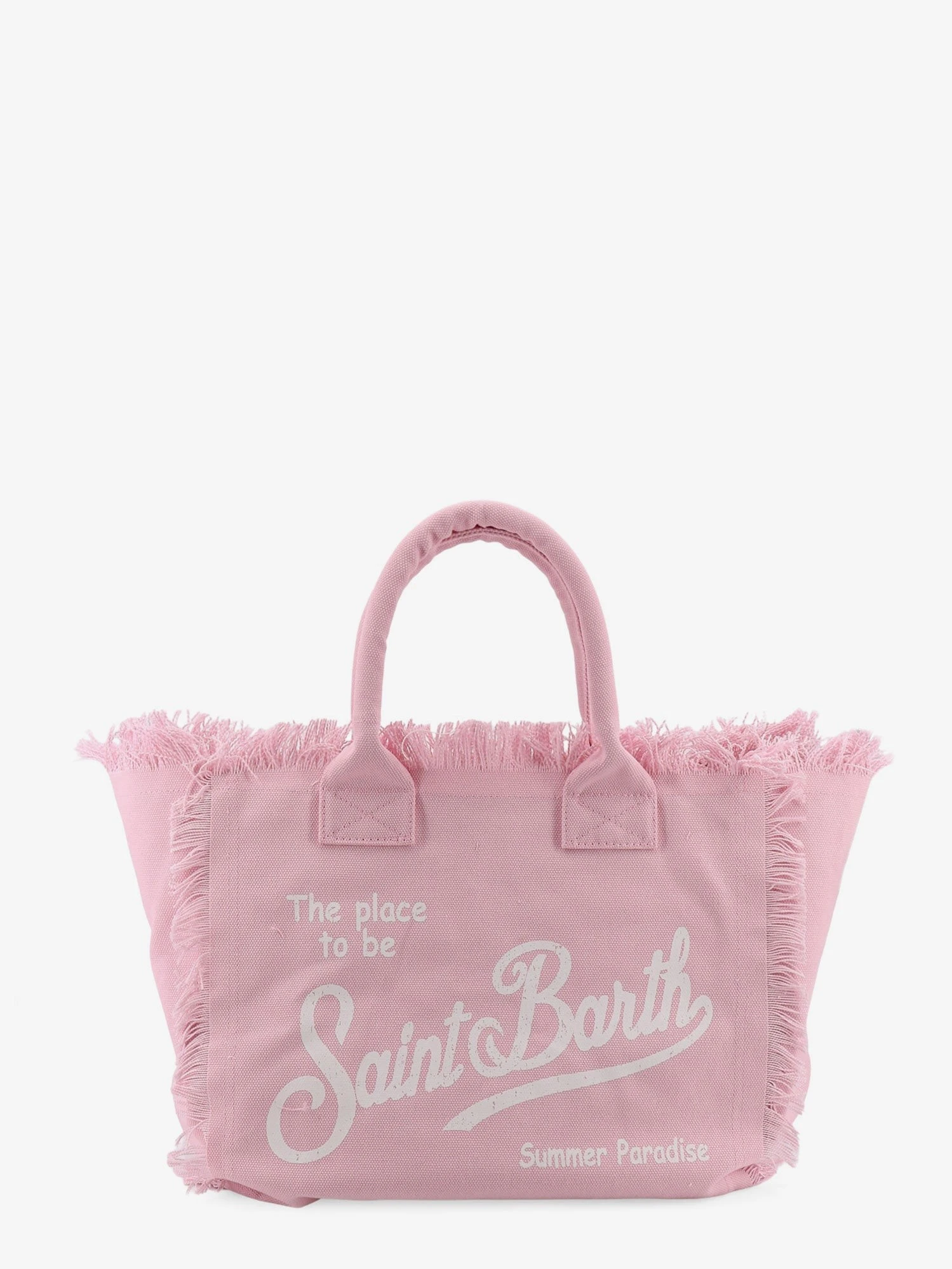 Vanity canvas shoulder bag with front logo print.webp