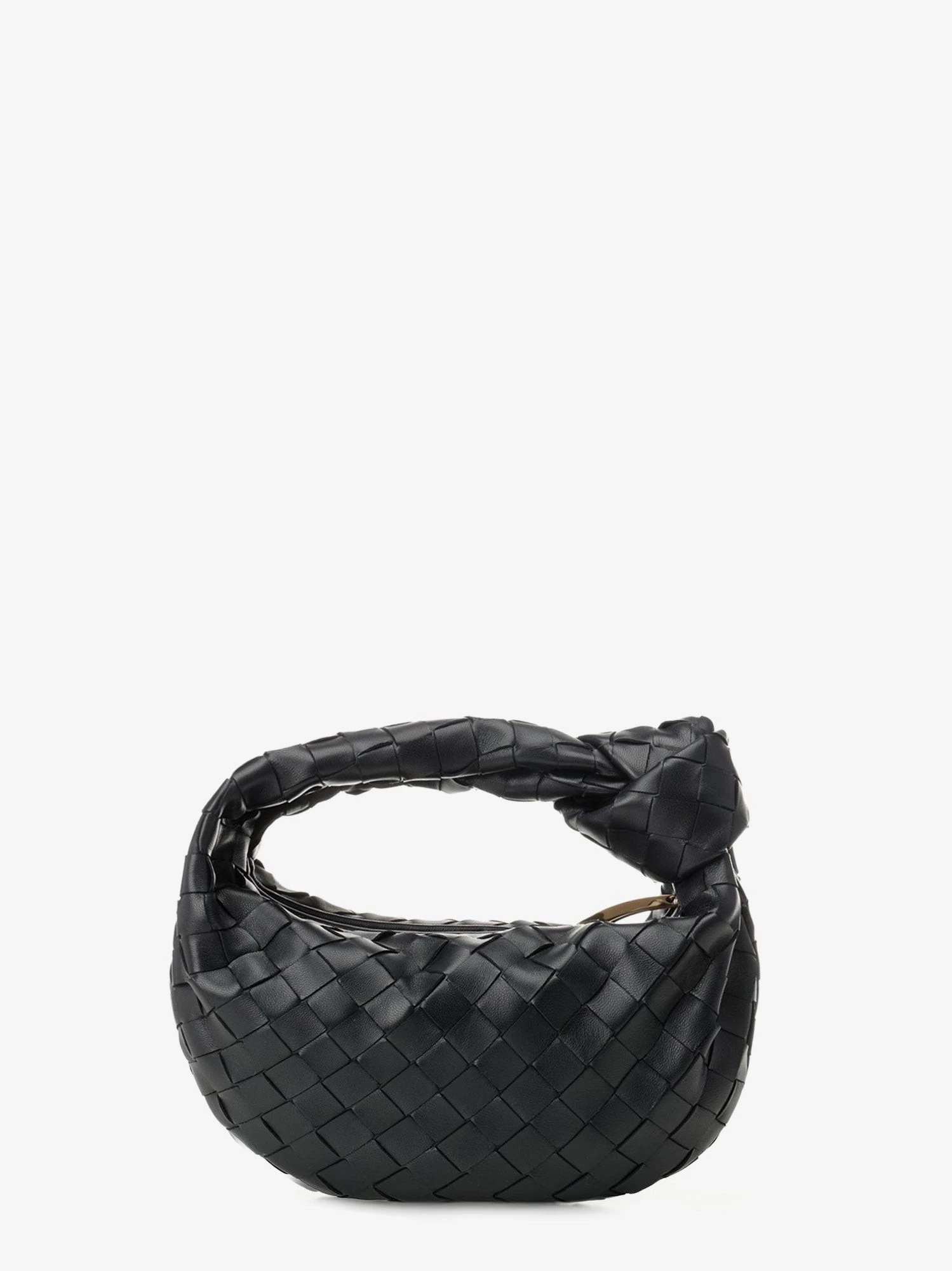 Mini Jodie leather handbag with Intrecciato motif.webp