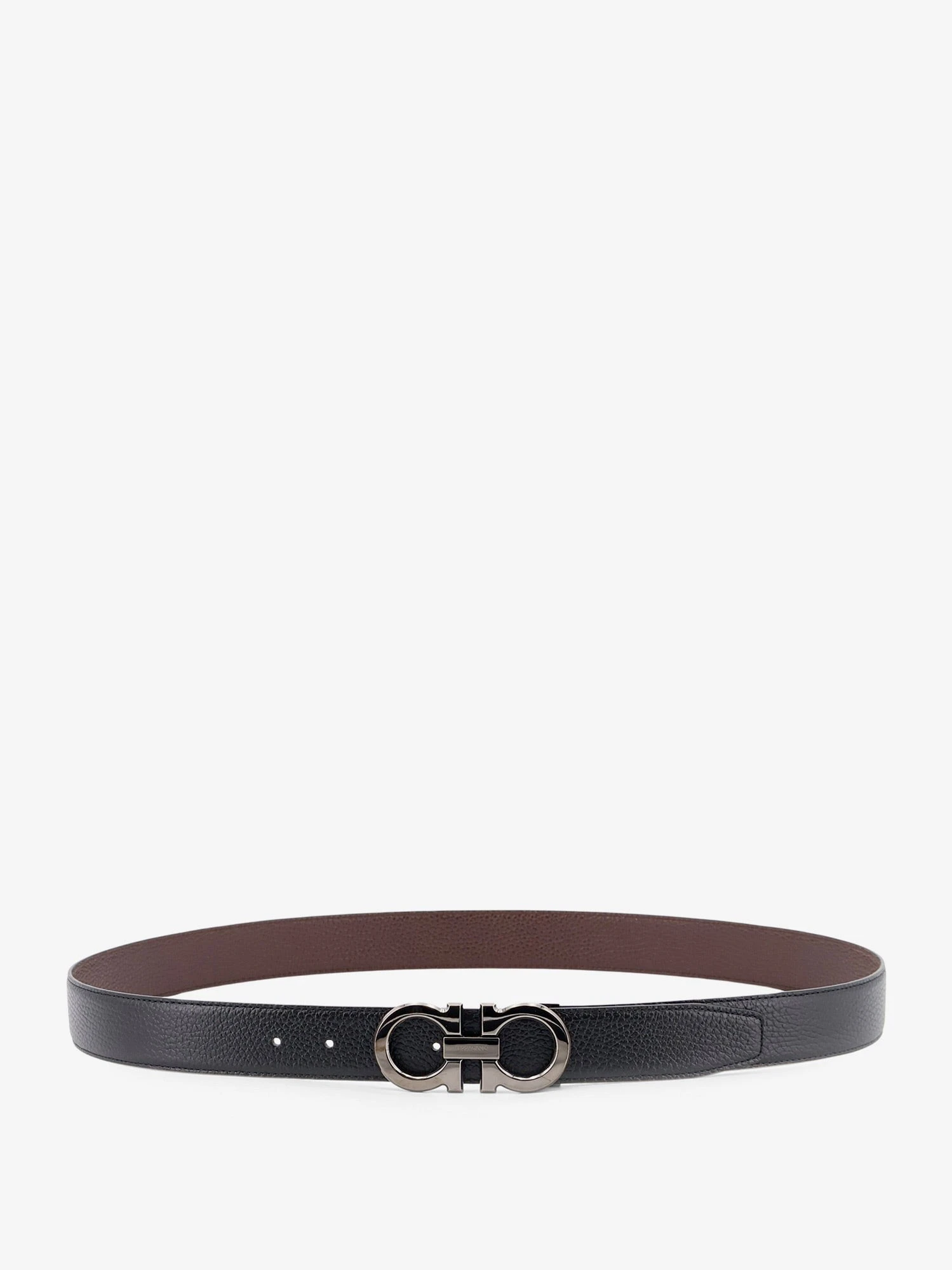 Reversible hammered leather belt.webp