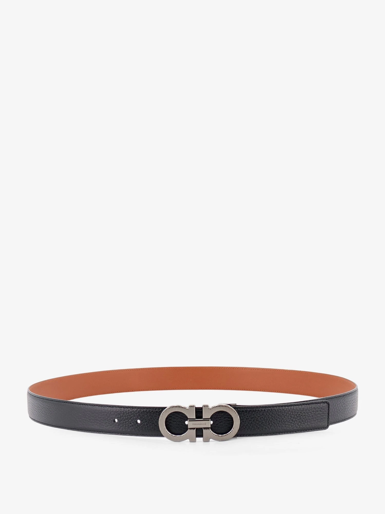 Reversible leather Gancini belt.webp