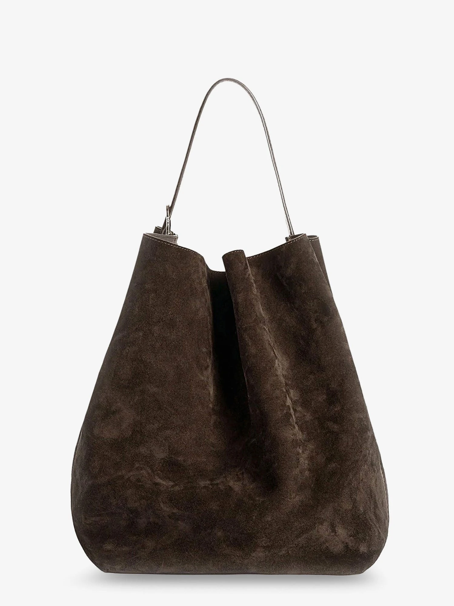 Suede Belted Tote shoulder bag.webp